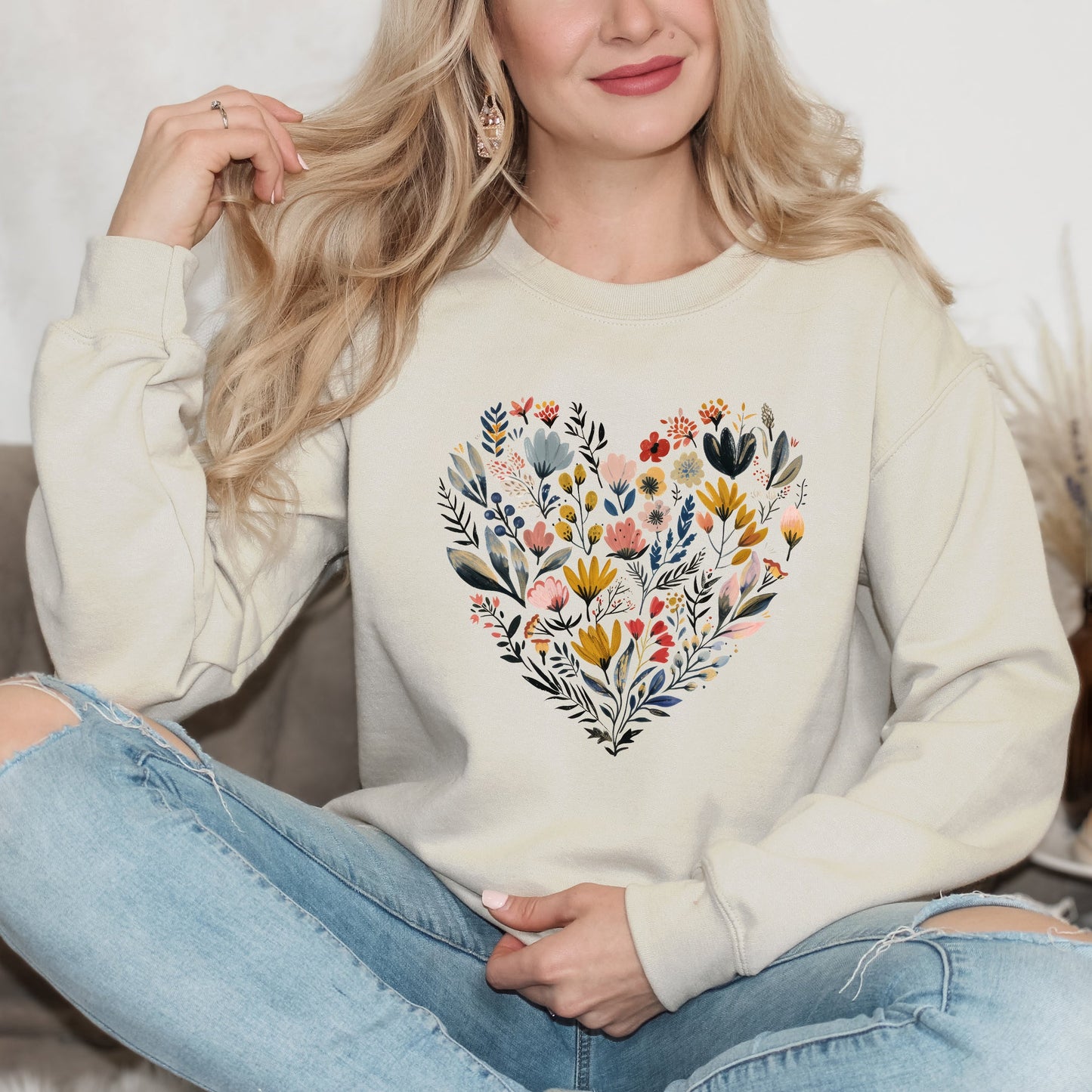 Heart Floral | Sweatshirt