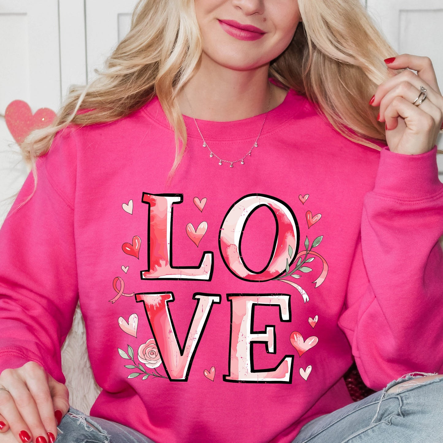 Love Ribbon | Sweatshirt