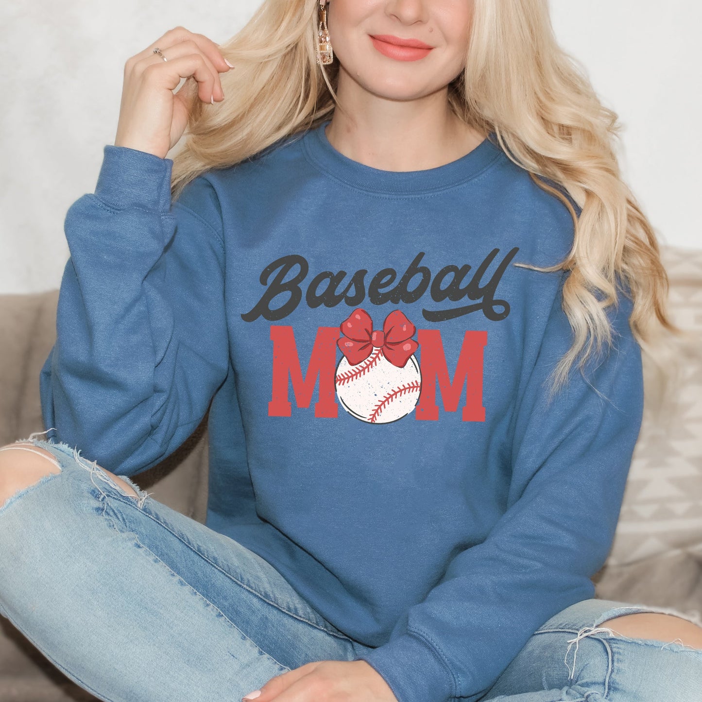 Coquette Baseball Mom | Sweatshirt