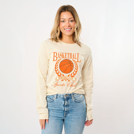 Basketball Sports Club | Long Sleeve Crew Neck