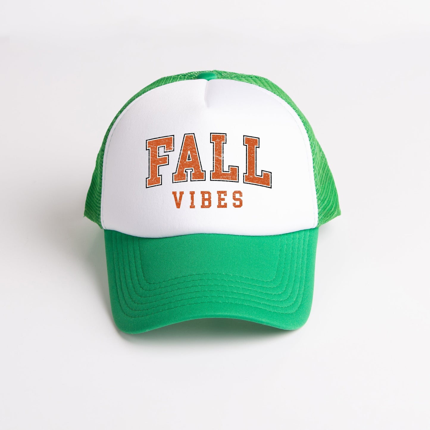 Fall Vibes Varsity Grunge | Foam Trucker Hat