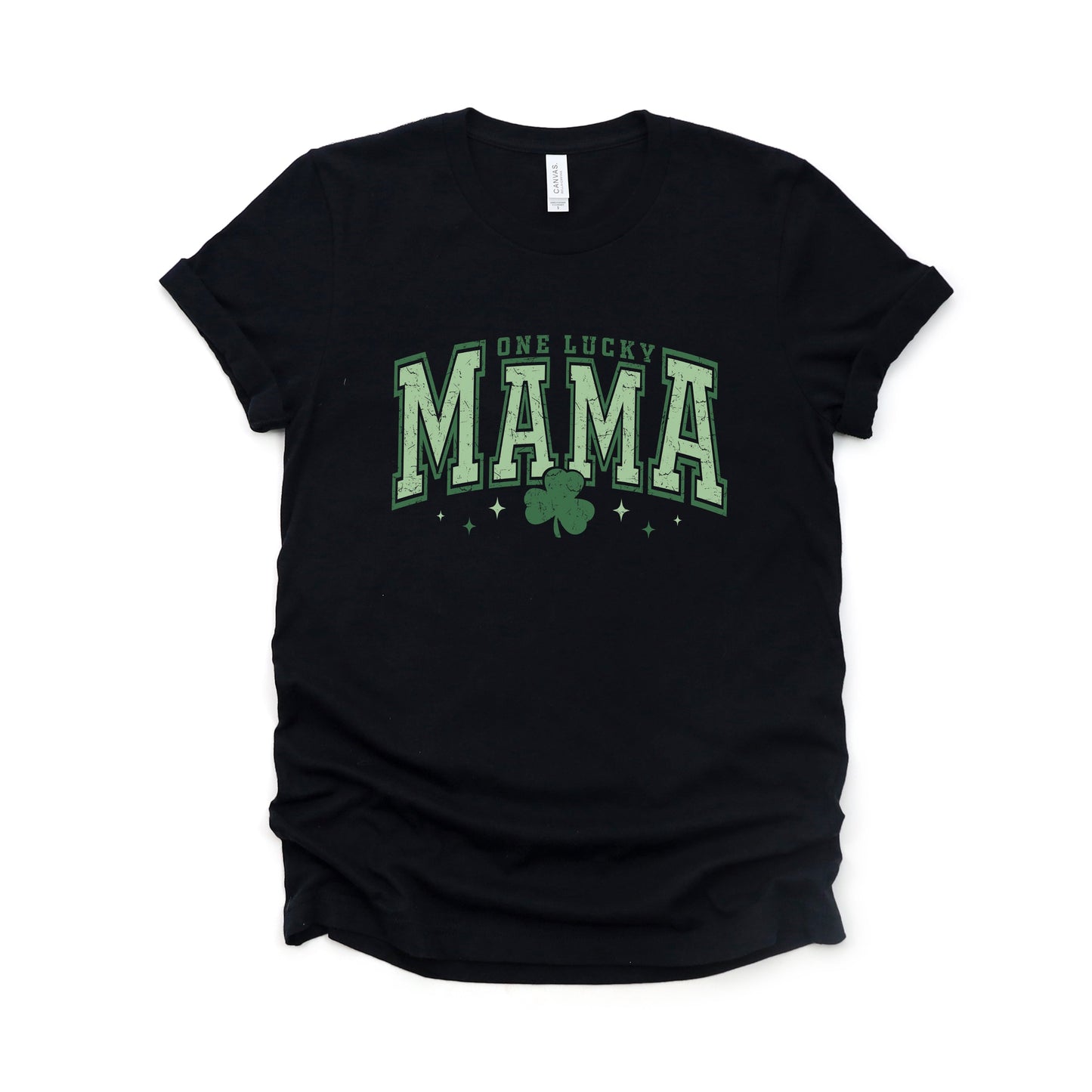 Lucky Mama Varsity Clover | Short Sleeve Graphic Tee