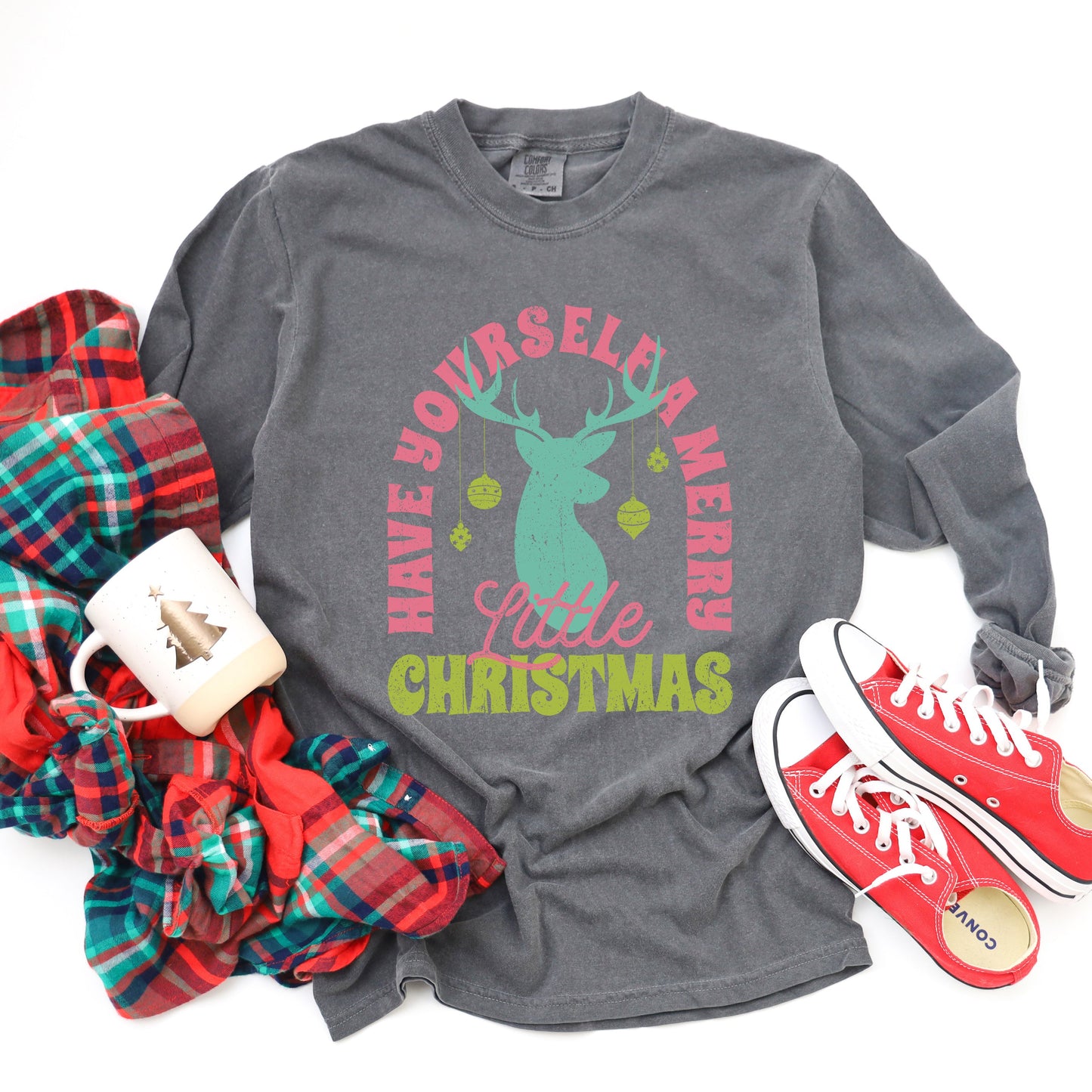 Have Yourself A Merry Little Christmas | Garment Dyed Long Sleeve