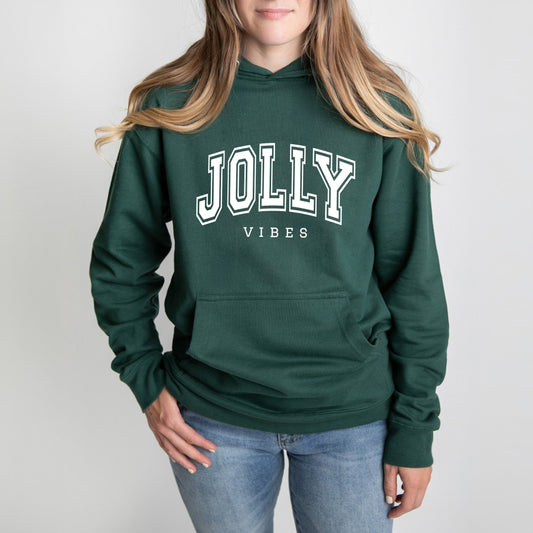 Jolly Vibes Varsity Thick Outline | Hoodie