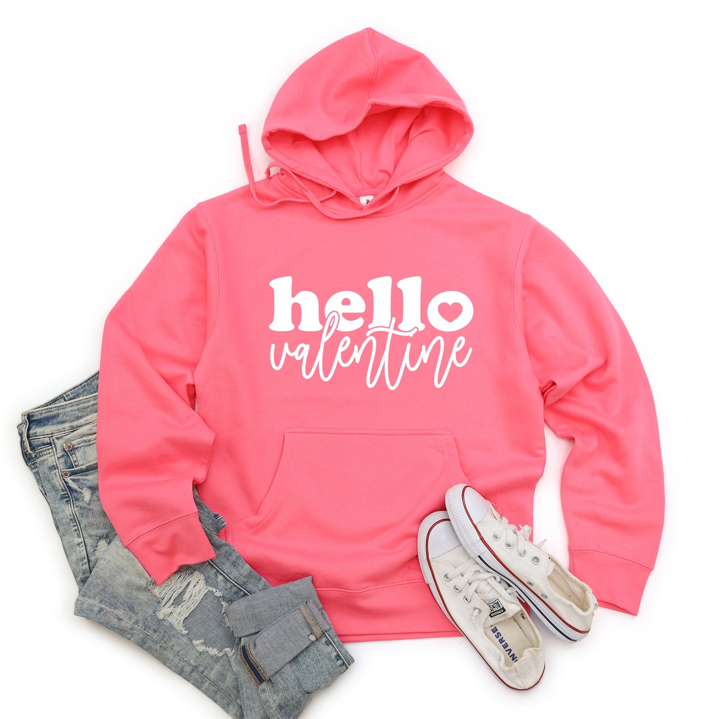 Hello Valentine Bold Script | Hoodie