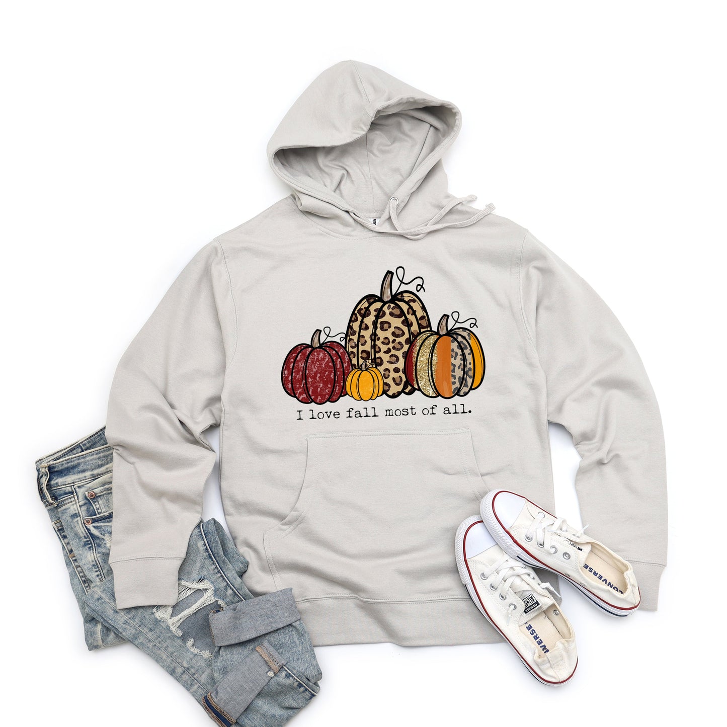 I Love Fall Most of All Pumpkins | Hoodie