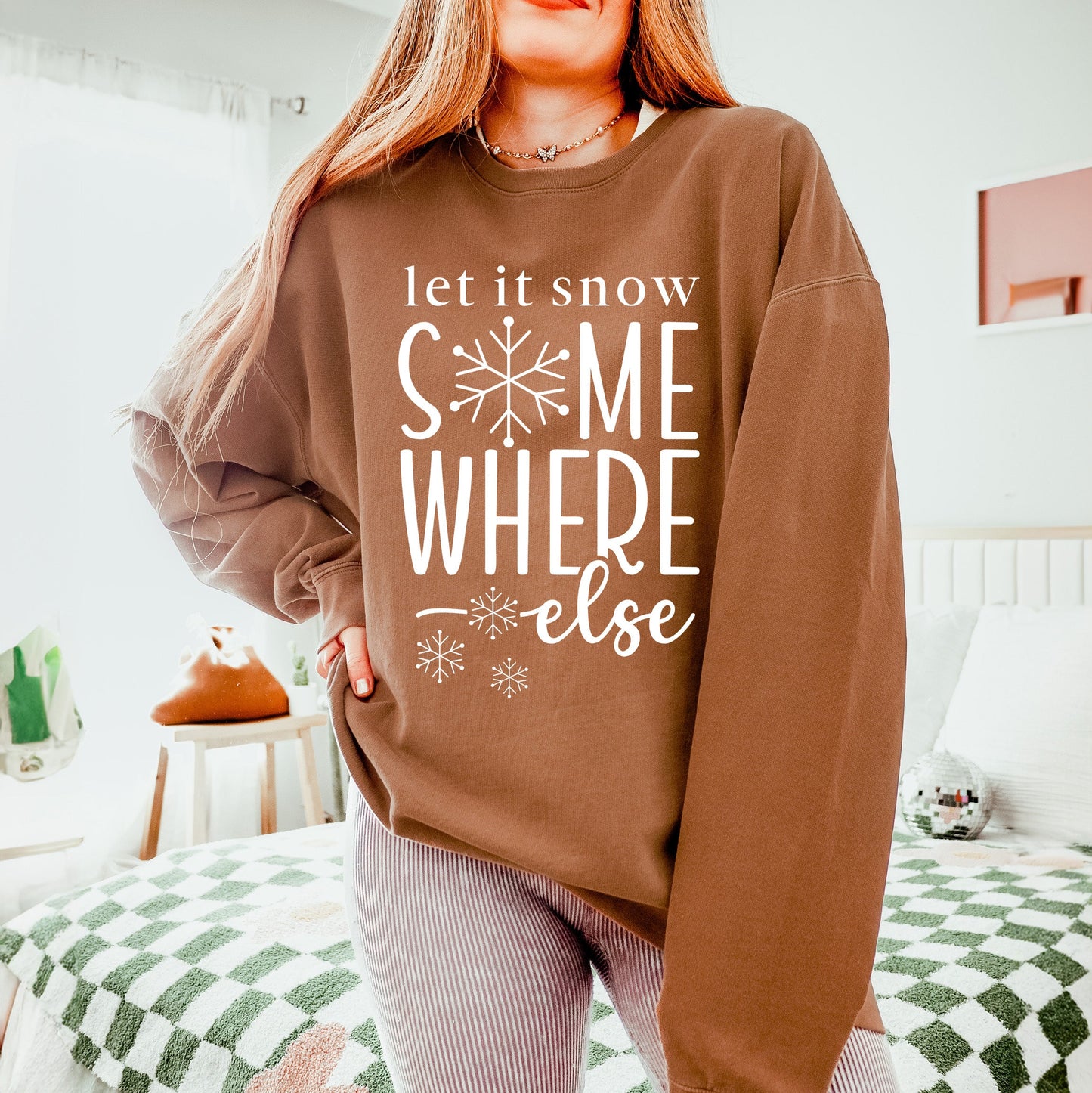 Snow Somewhere Else | Lightweight Garment Dyed Sweatshirt