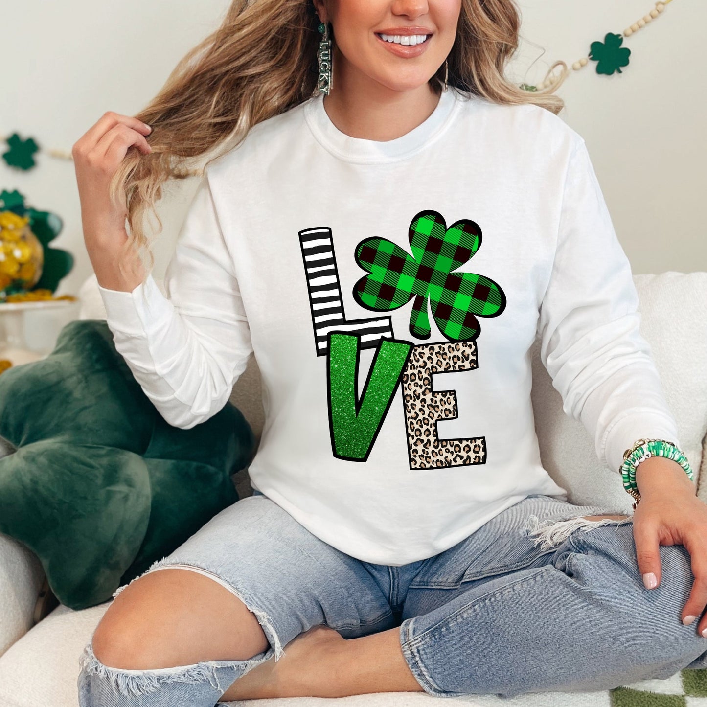 Love Shamrock | Garment Dyed Long Sleeve