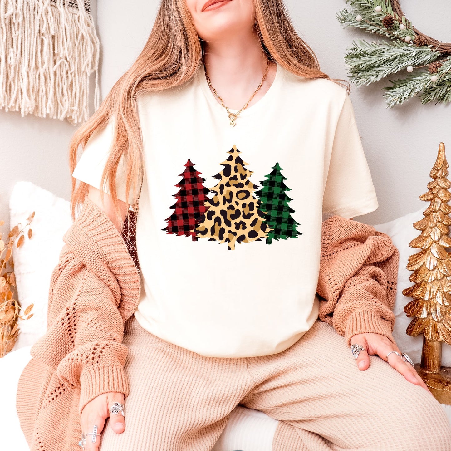 Christmas Trees  | Short Sleeve Crew Neck