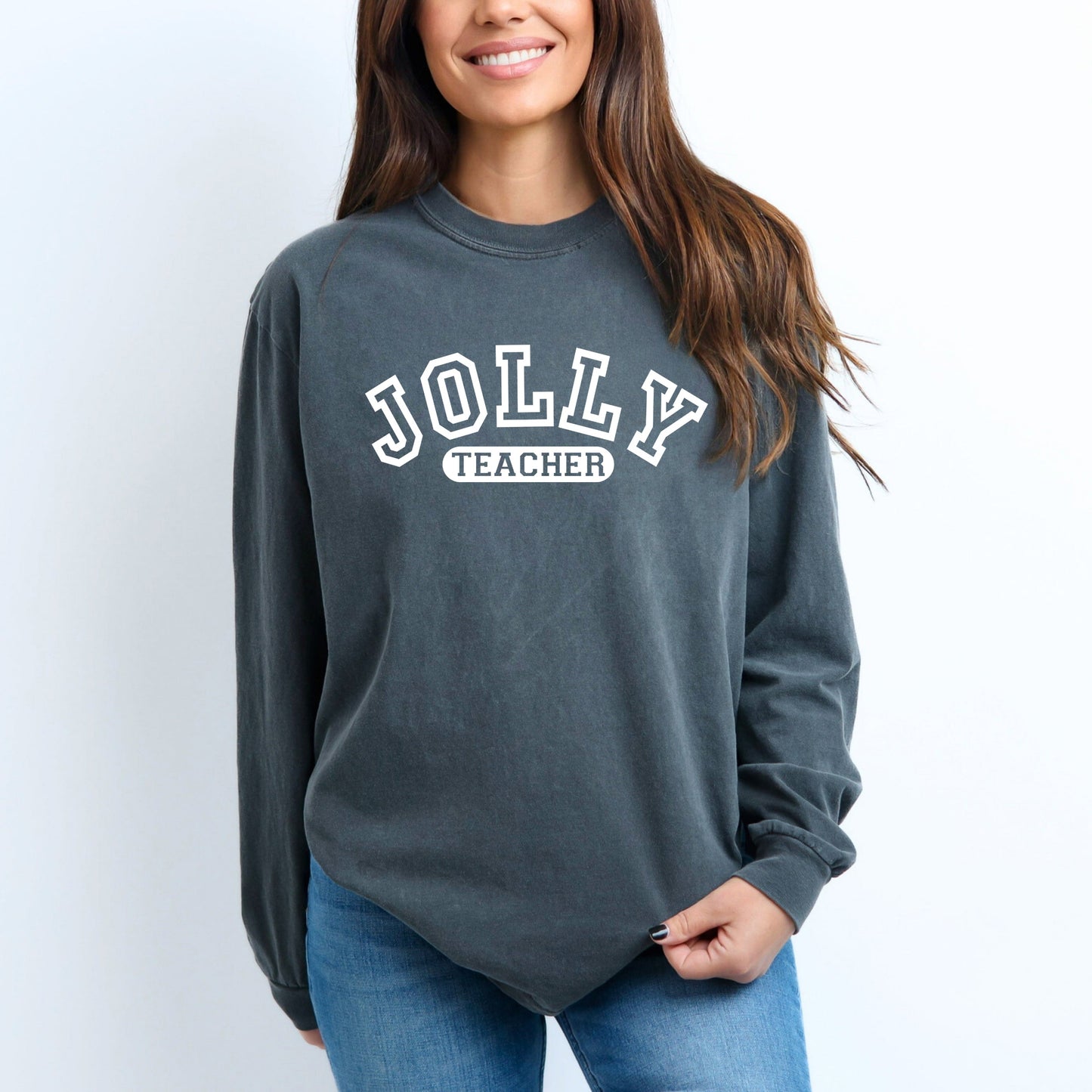 Jolly Teacher Varsity | Garment Dyed Long Sleeve