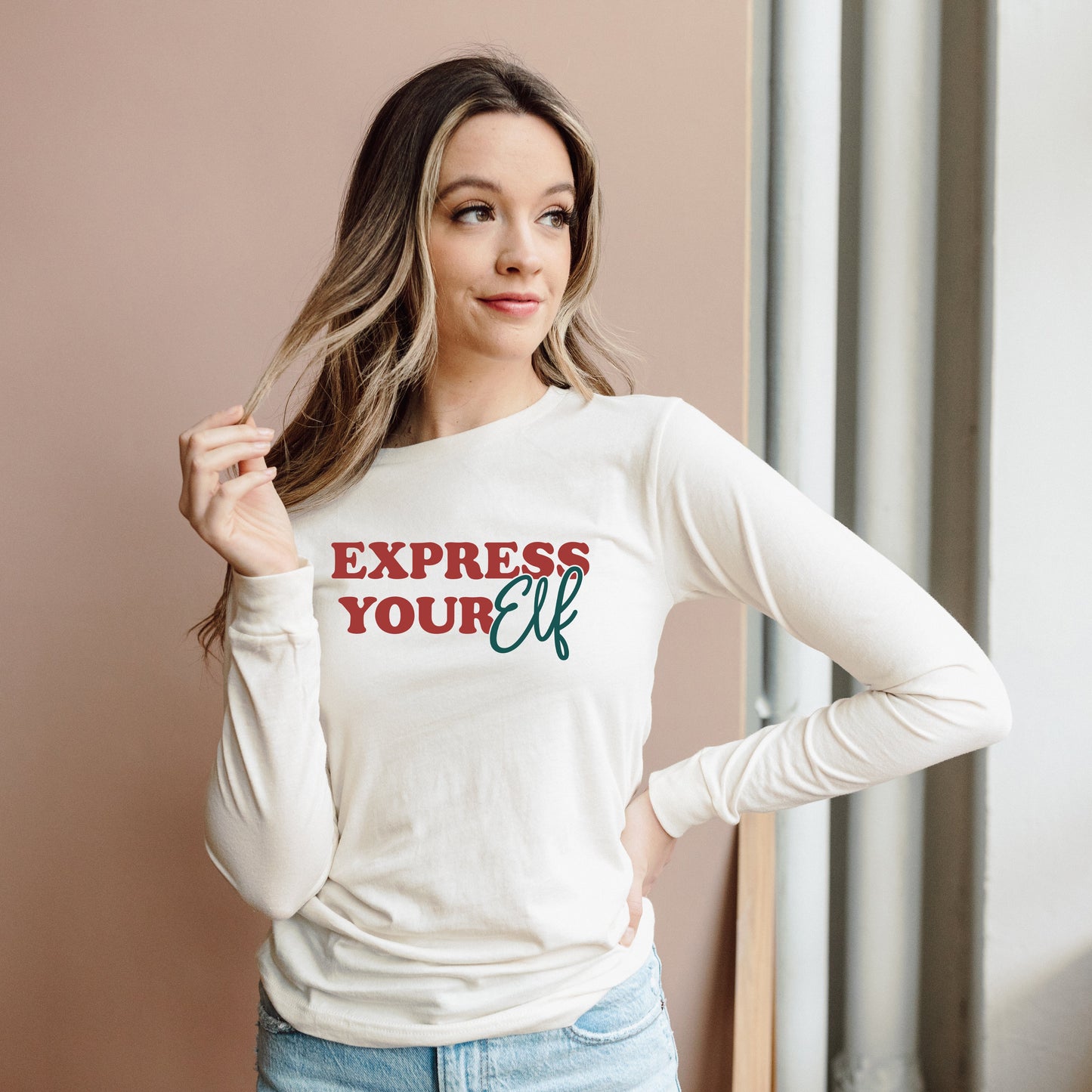 Express Your Elf | Long Sleeve Crew Neck