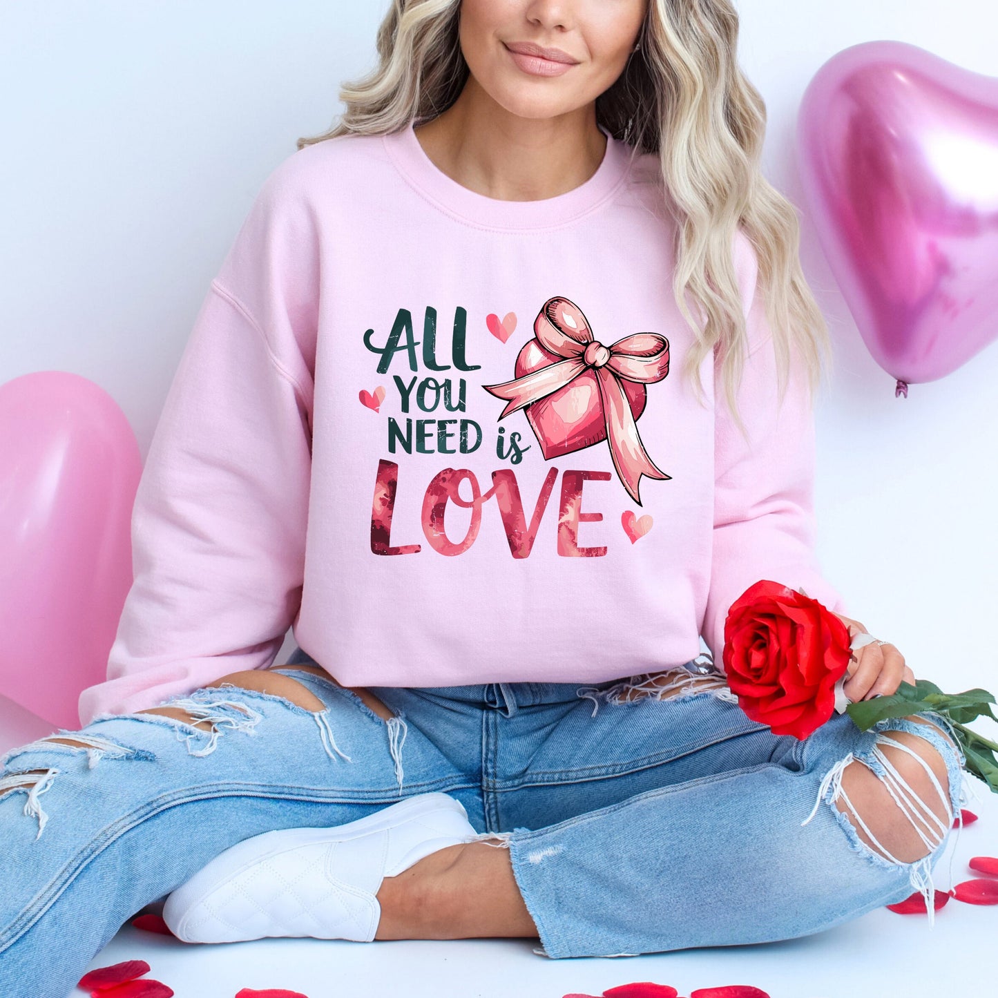 All You Need Is Love Coquette | Sweatshirt