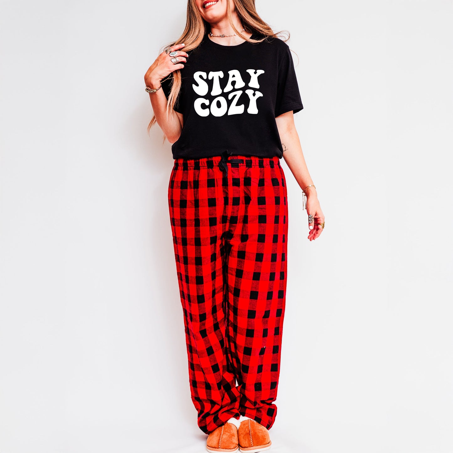 Stay Cozy | Plaid Pajama Set