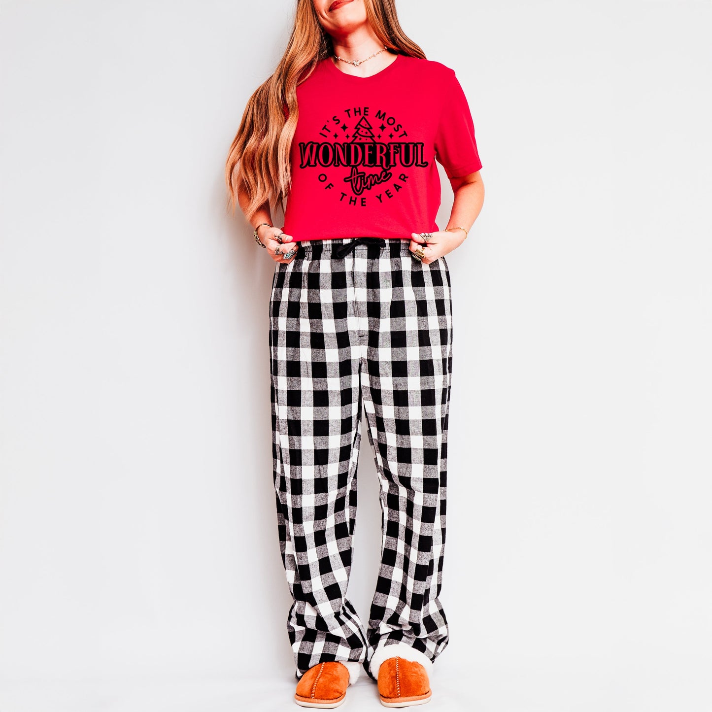 It's The Most Wonderful Time Tree | Plaid Pajama Set