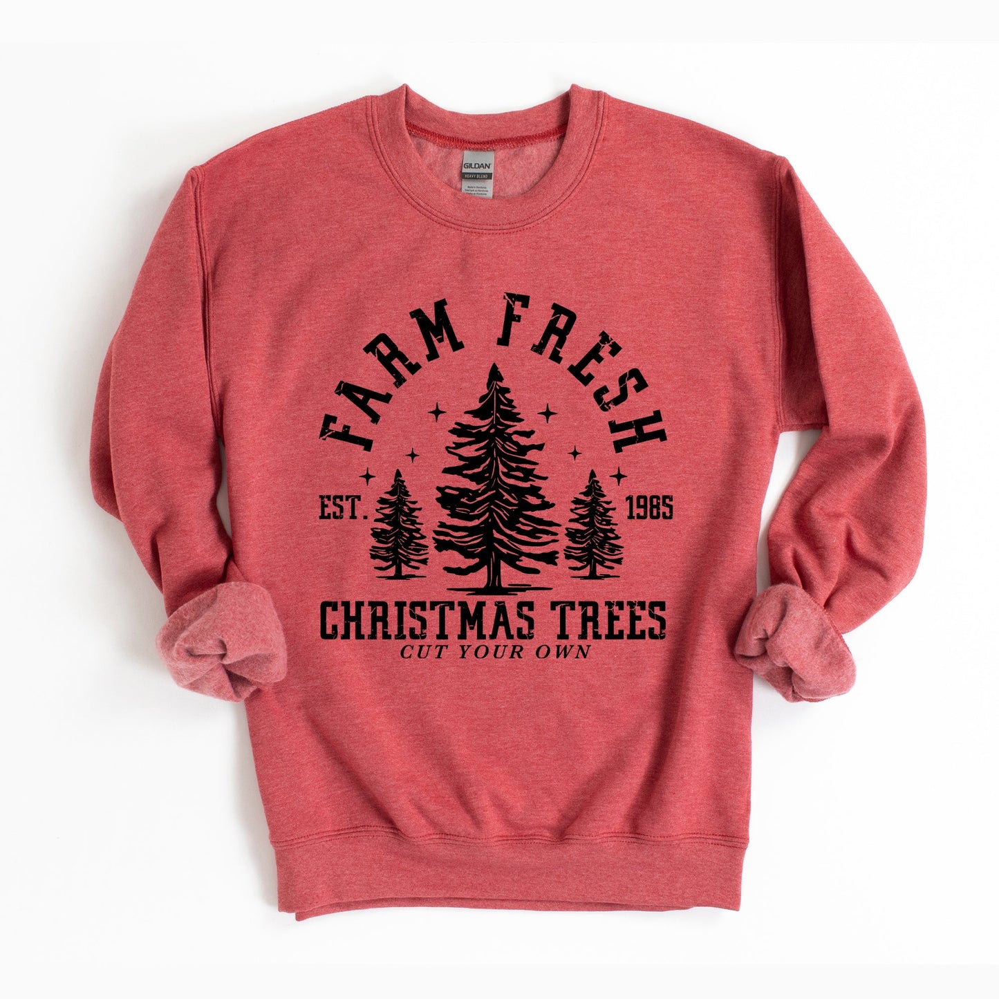 Farm Fresh Christmas Trees Stars | Sweatshirt