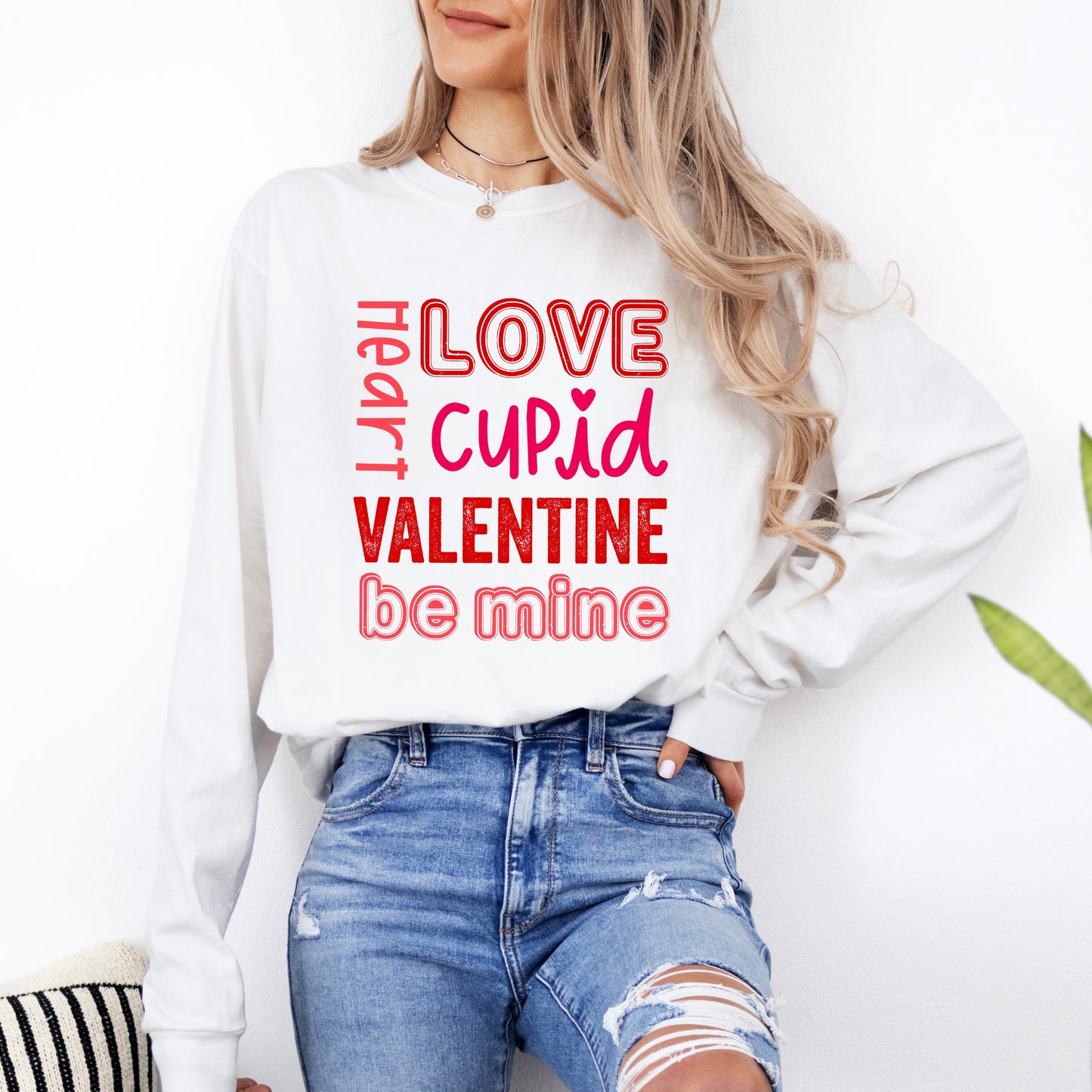 Valentine's Words | Garment Dyed Long Sleeve