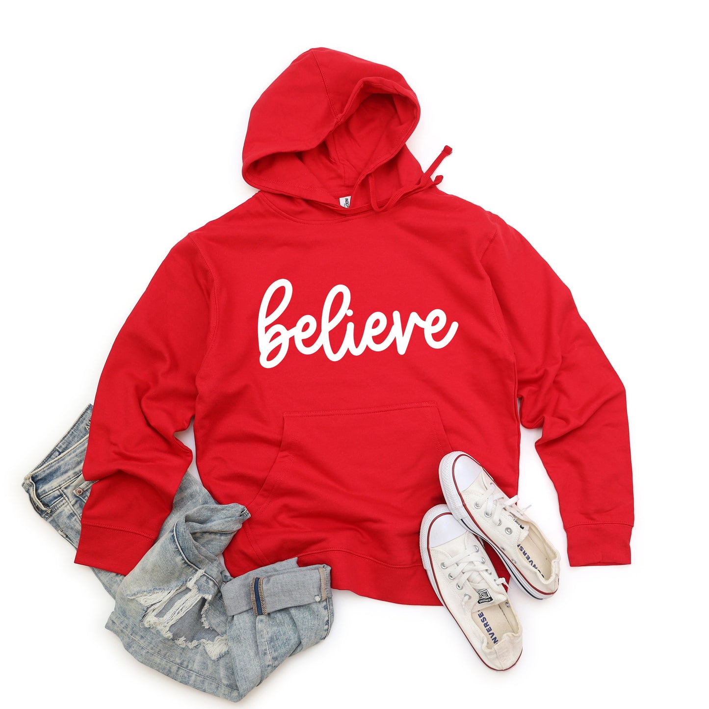 Believe Bold Cursive | Hoodie