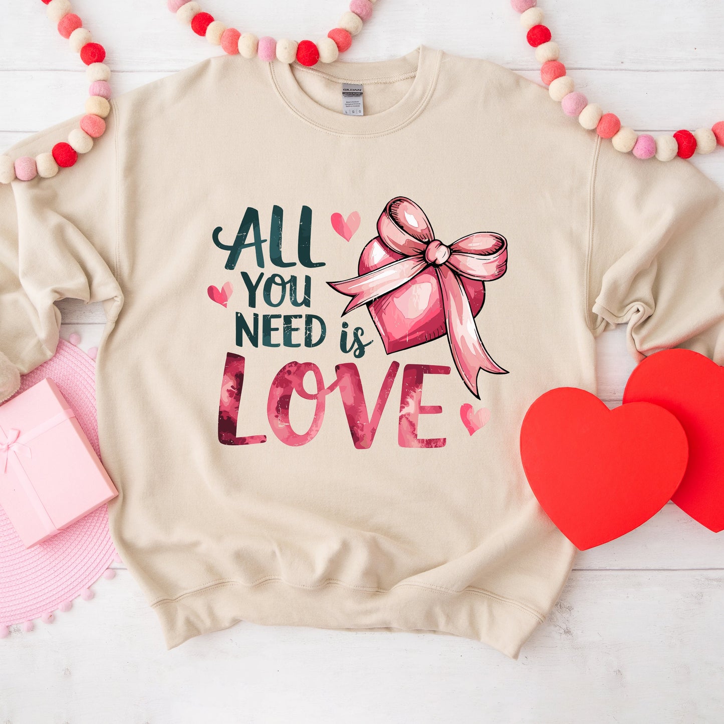 All You Need Is Love Coquette | Sweatshirt