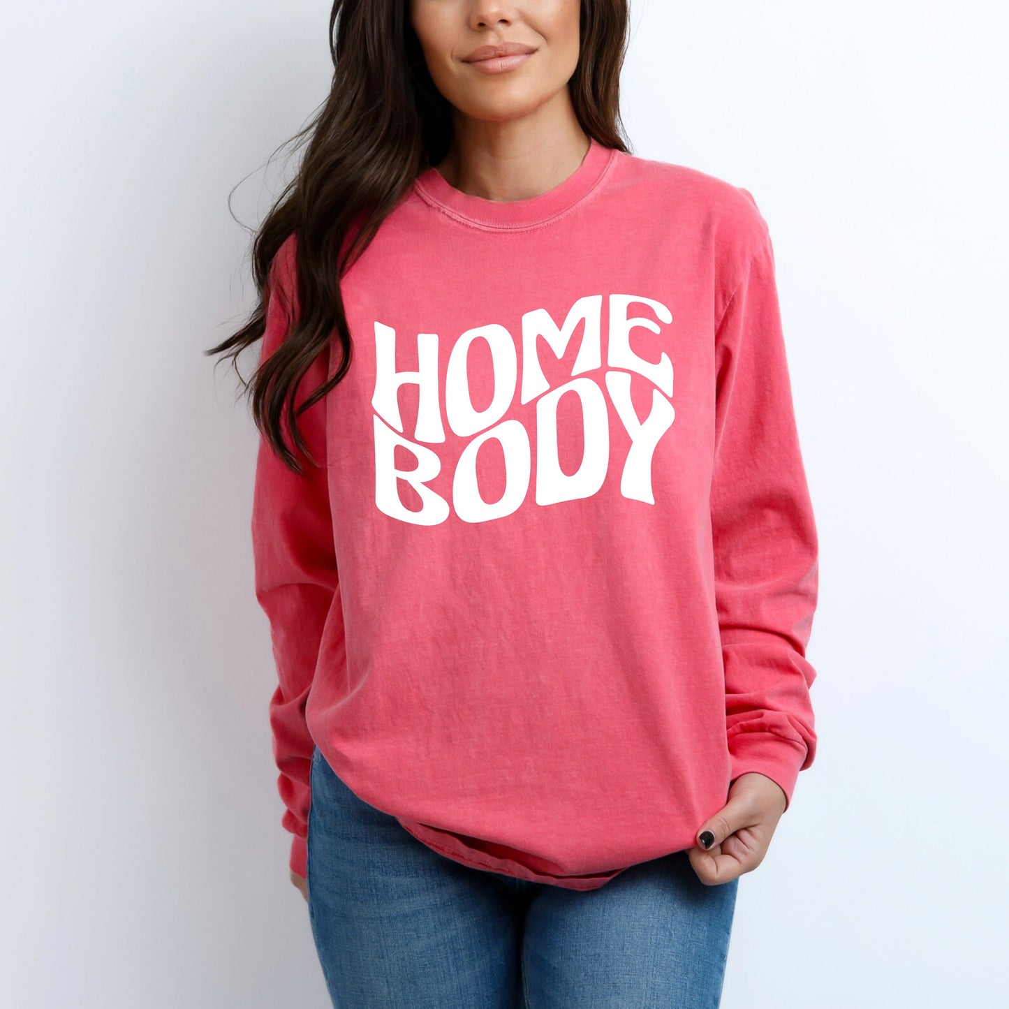 Homebody Wavy | Garment Dyed Long Sleeve