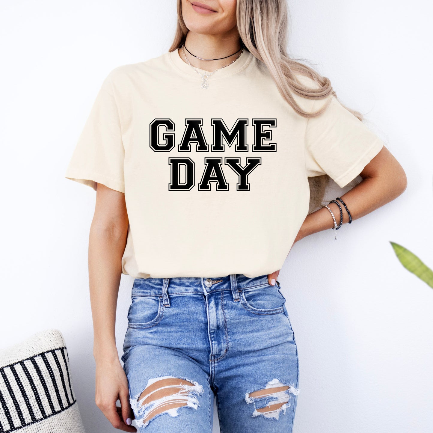 Game Day Puff Print | Garment Dyed Tee