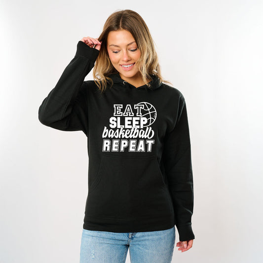 Eat Basketball Sleep Repeat With Ball | Hoodie