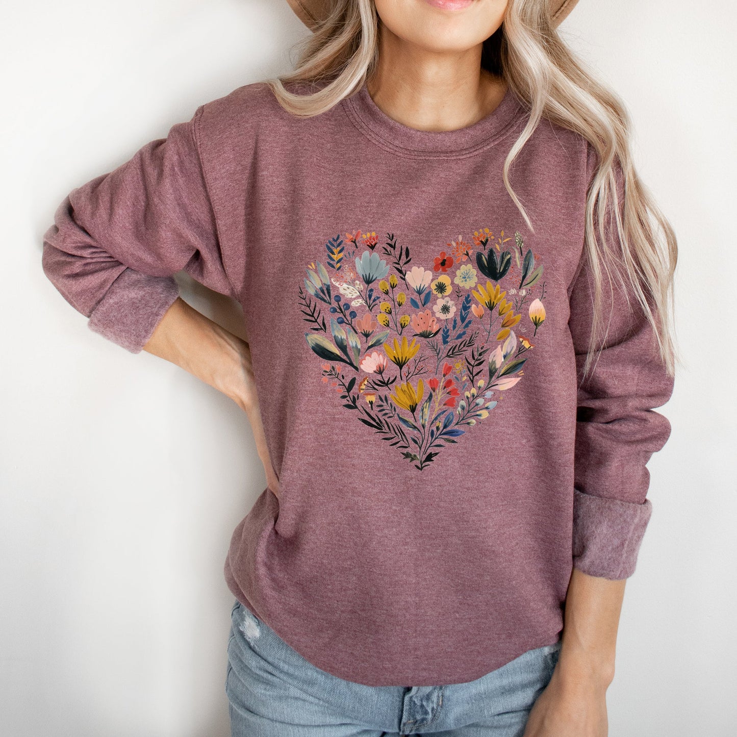 Heart Floral | Sweatshirt