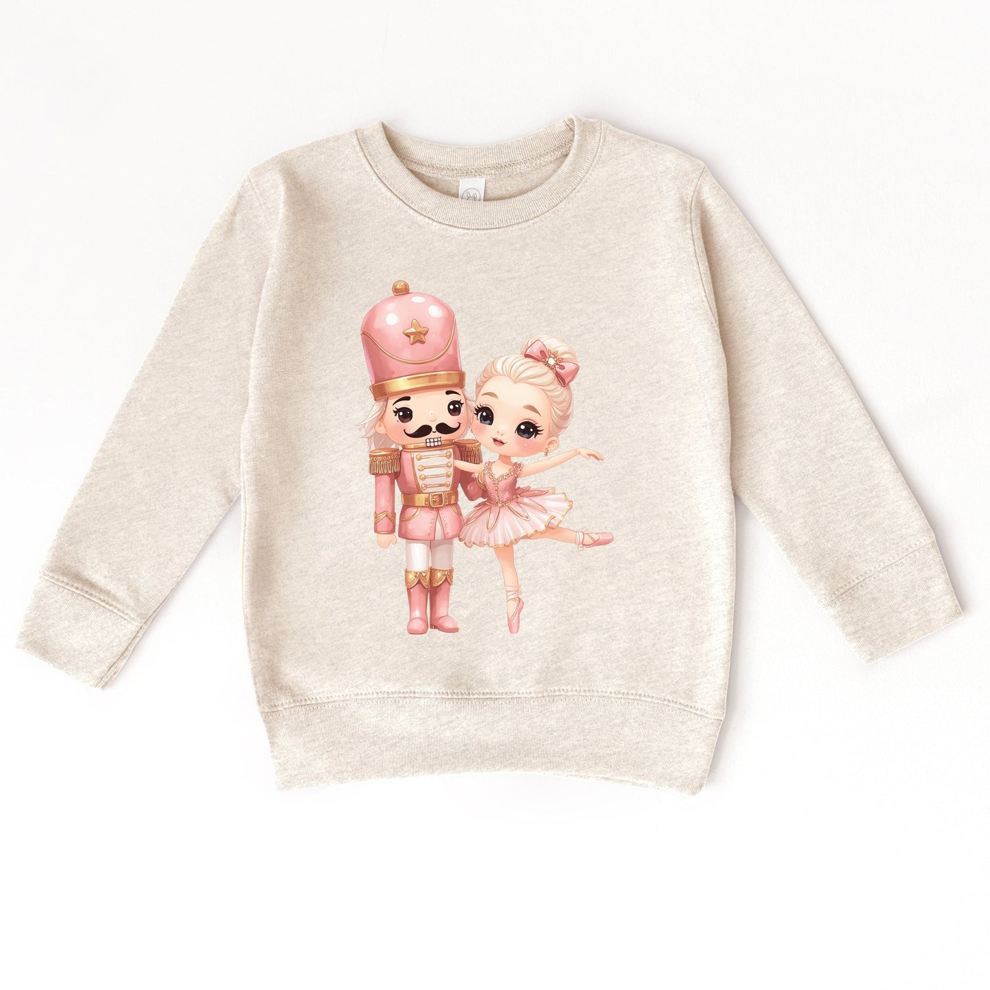 Pink Nutcracker Ballerina - Toddler Graphic Sweatshirt and Youth Graphic Sweatshirt