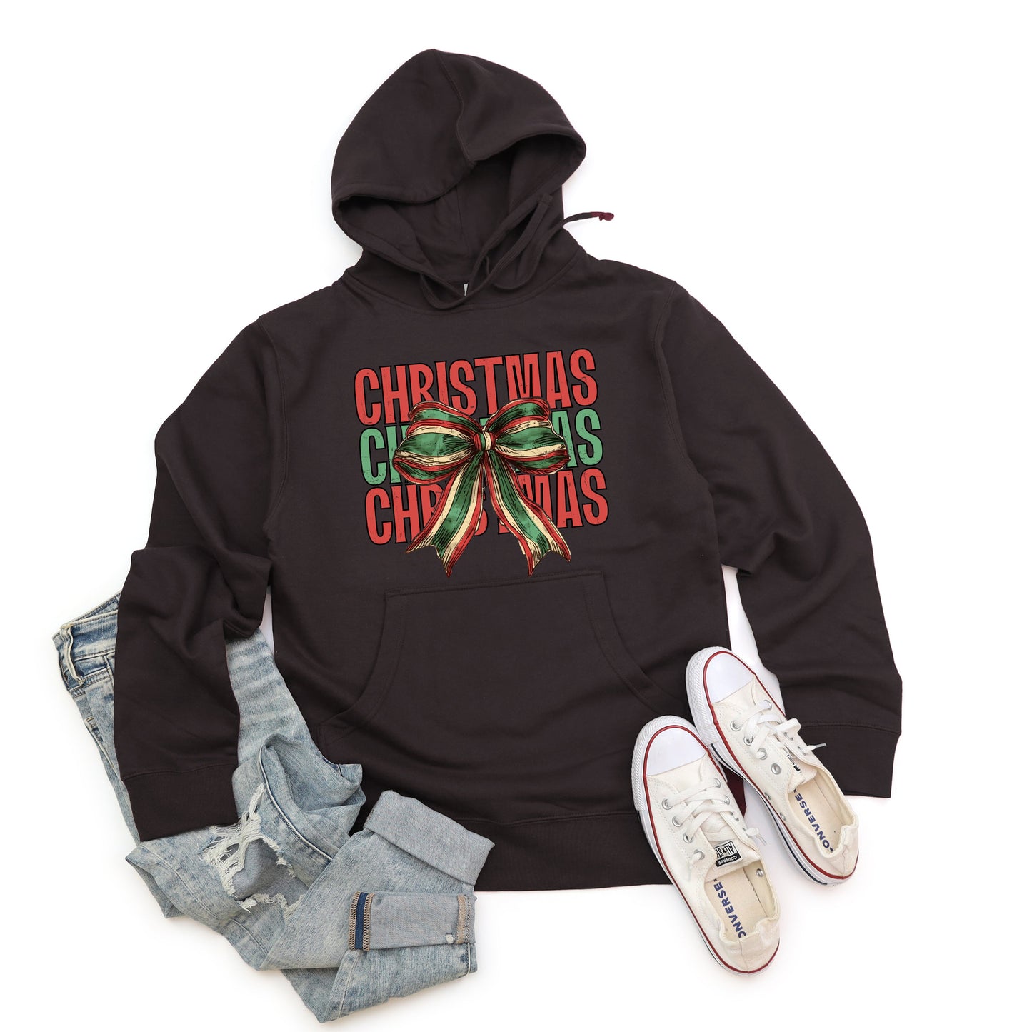 Coquette Christmas Stacked | Hoodie