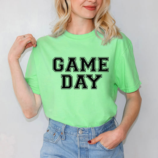 Game Day Puff Print | Garment Dyed Tee