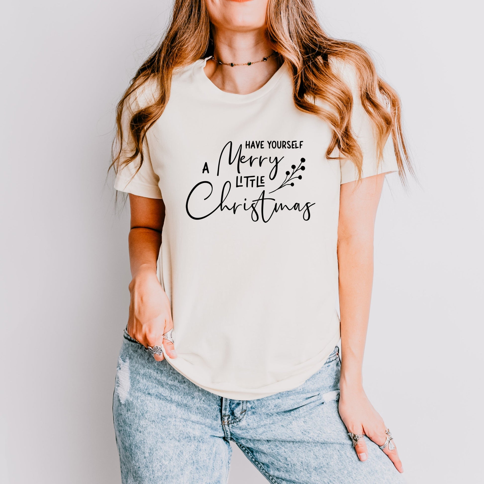 Have Yourself A Merry Little Christmas Berries - Womens Short Sleeve Tee