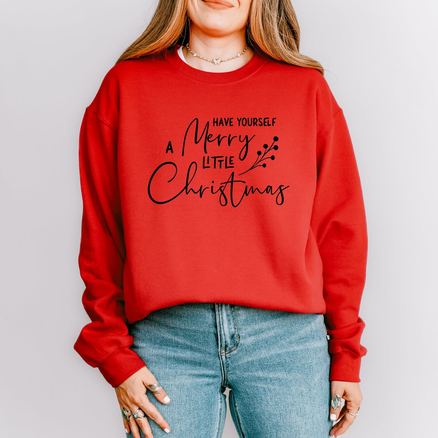 Have Yourself A Merry Little Christmas Berries -  Womens Sweatshirt
