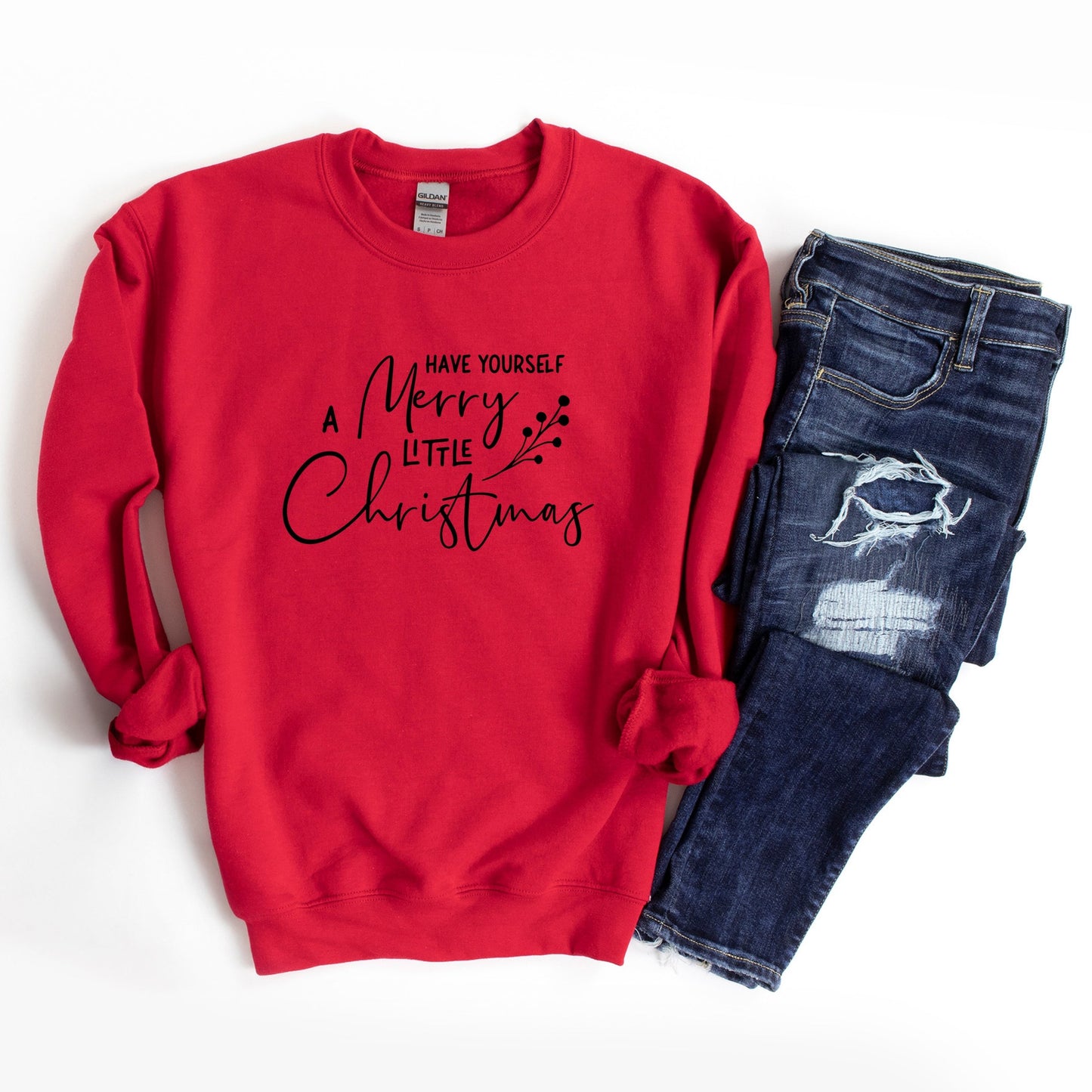 Have Yourself A Merry Little Christmas Berries -  Womens Sweatshirt