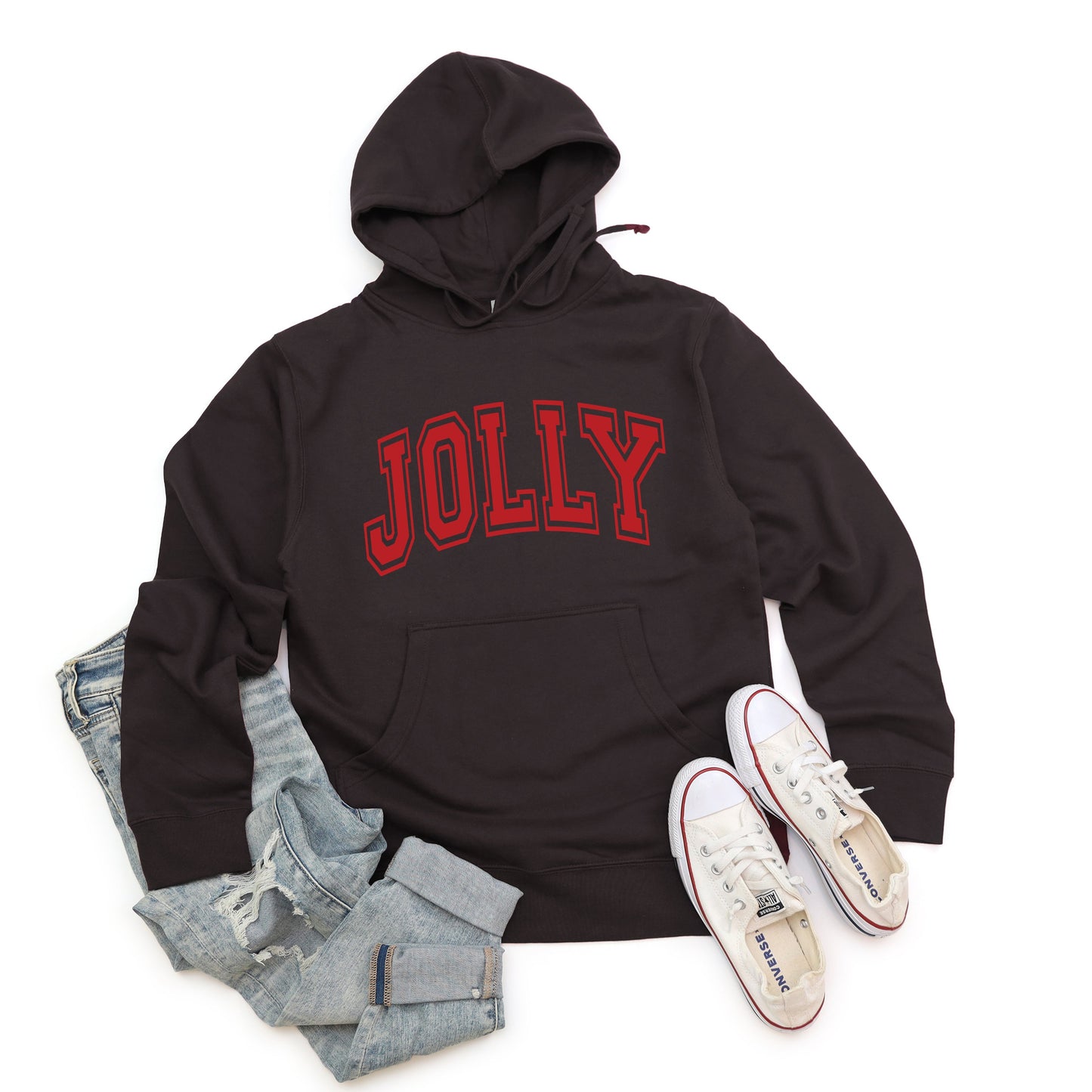 Jolly Varsity Thick Outline | Hoodie