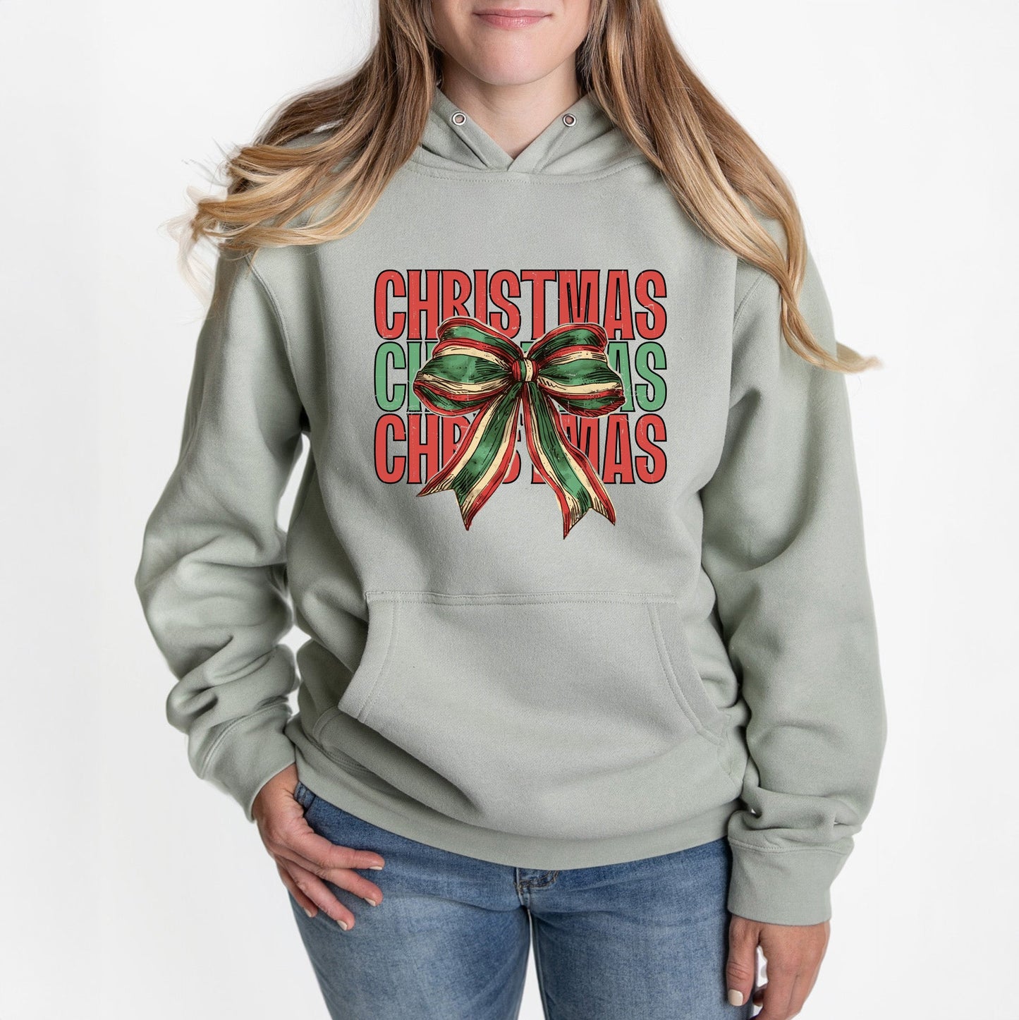 Coquette Christmas Stacked | Hoodie