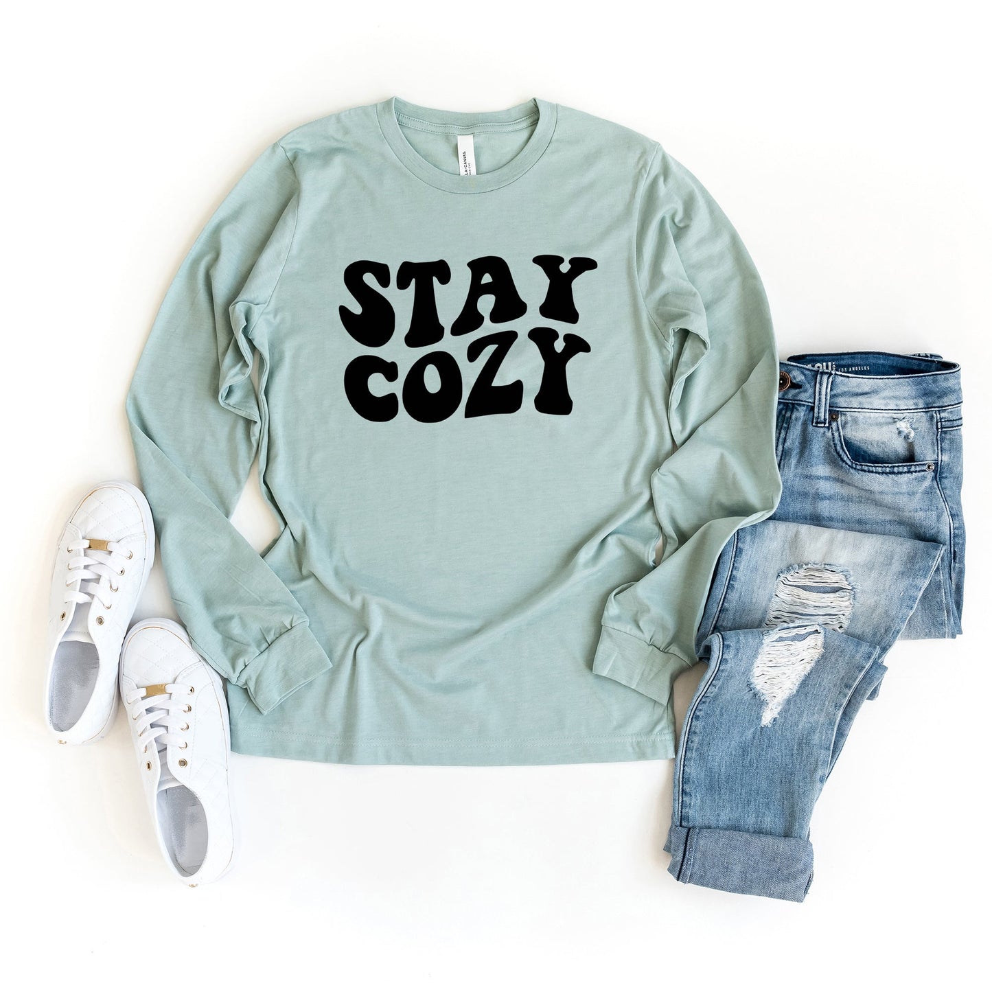 Stay Cozy | Long Sleeve Graphic Tee