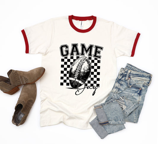 Retro Football Game Day | Ringer Tee