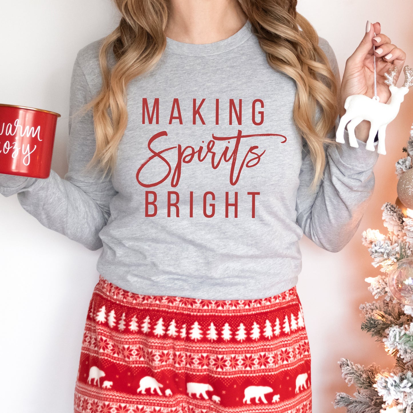 Making Spirits Bright | Long Sleeve Graphic Tee