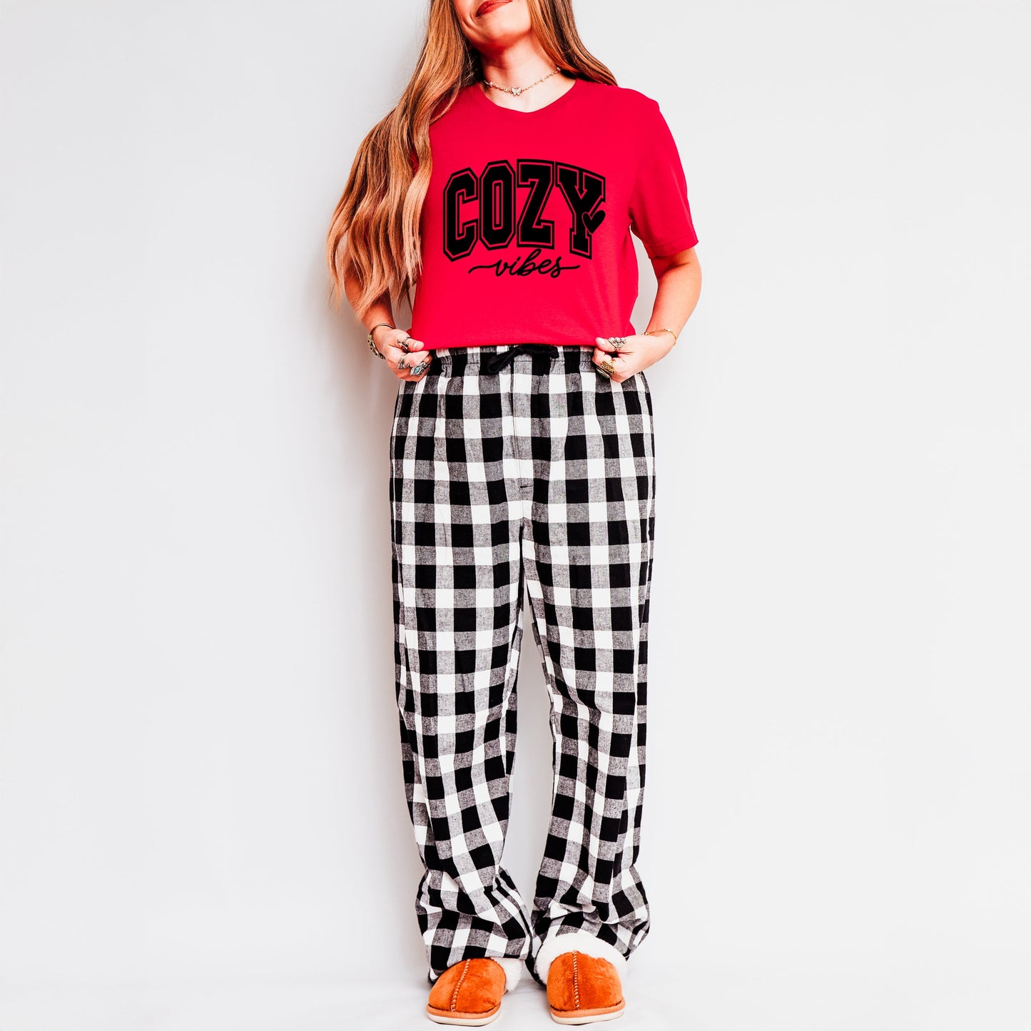 Cozy Vibes | Plaid Pajama Set