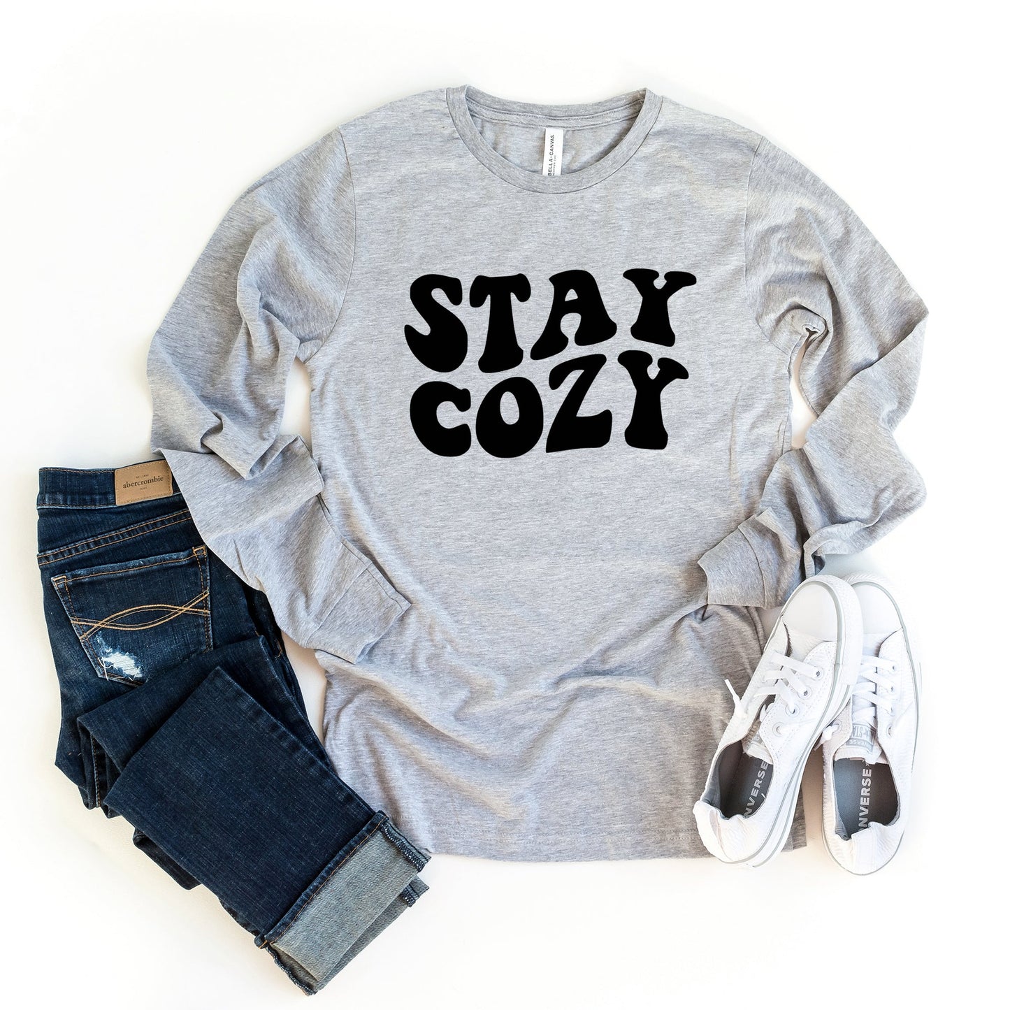 Stay Cozy | Long Sleeve Graphic Tee