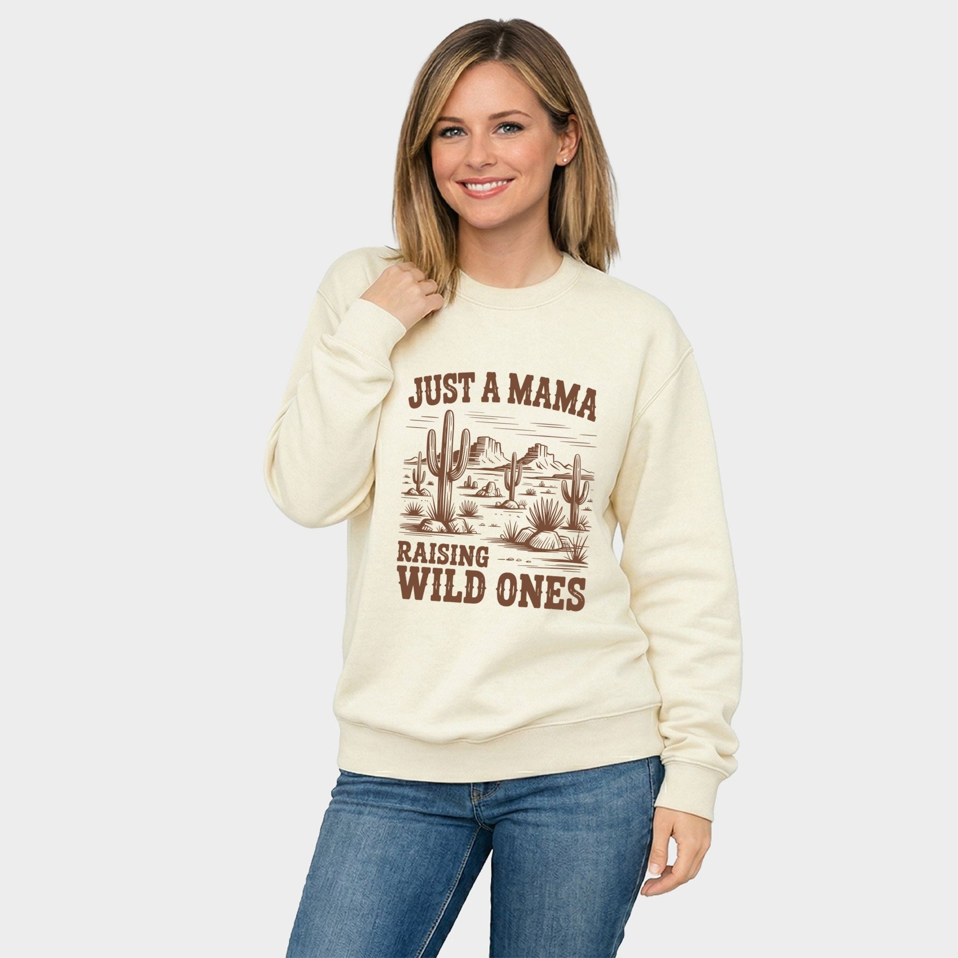 Just A Mama Raising Wild Ones - Women's Graphic Sweatshirt