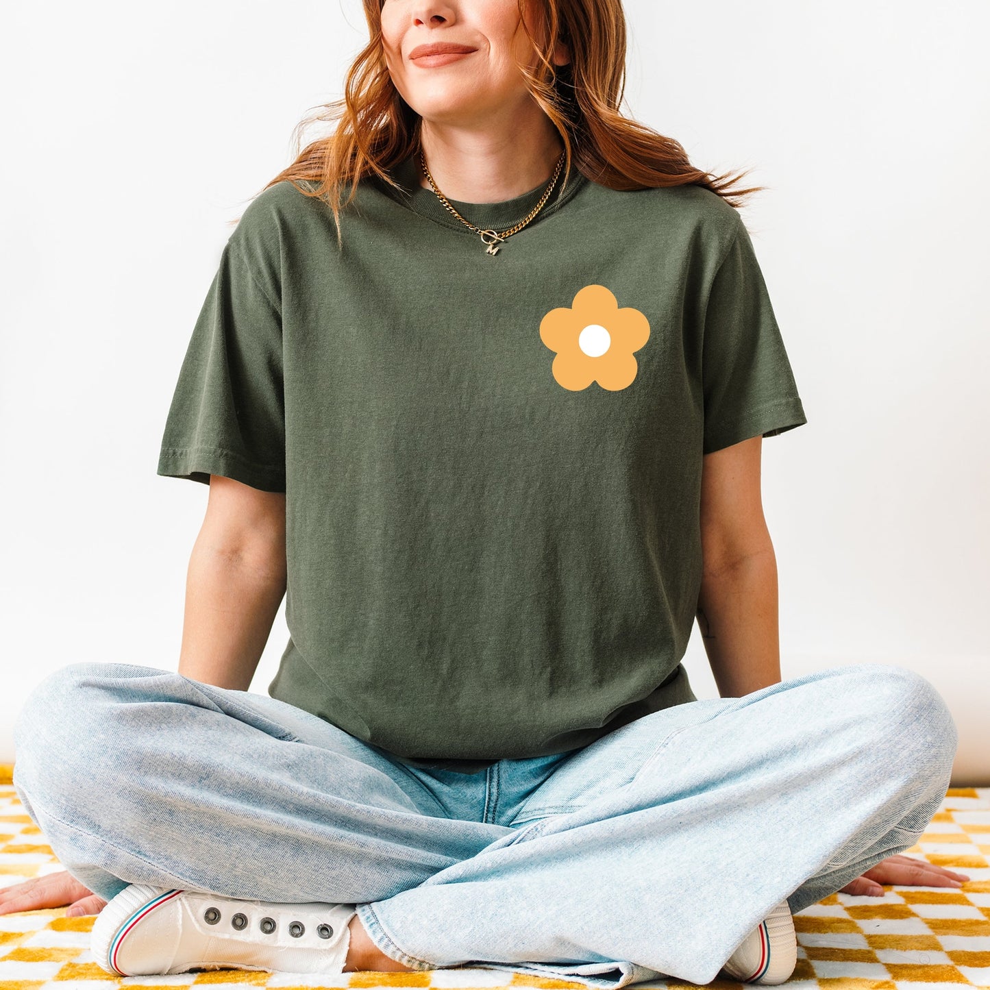 Too Much For You Front And Back - Garment Dyed Tee