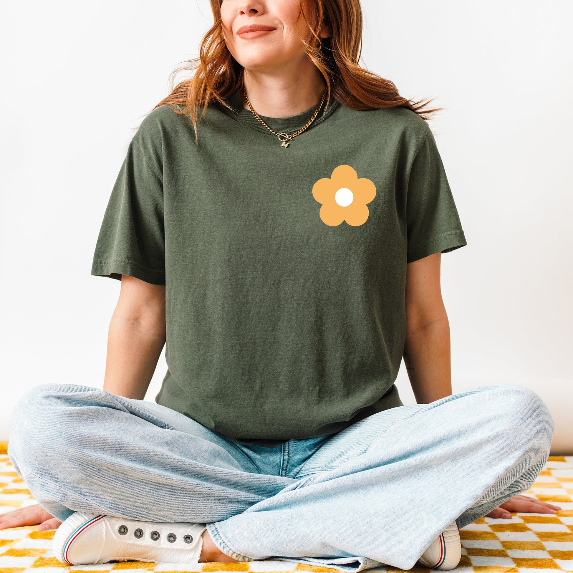 Too Much For You Front And Back - Garment Dyed Tee