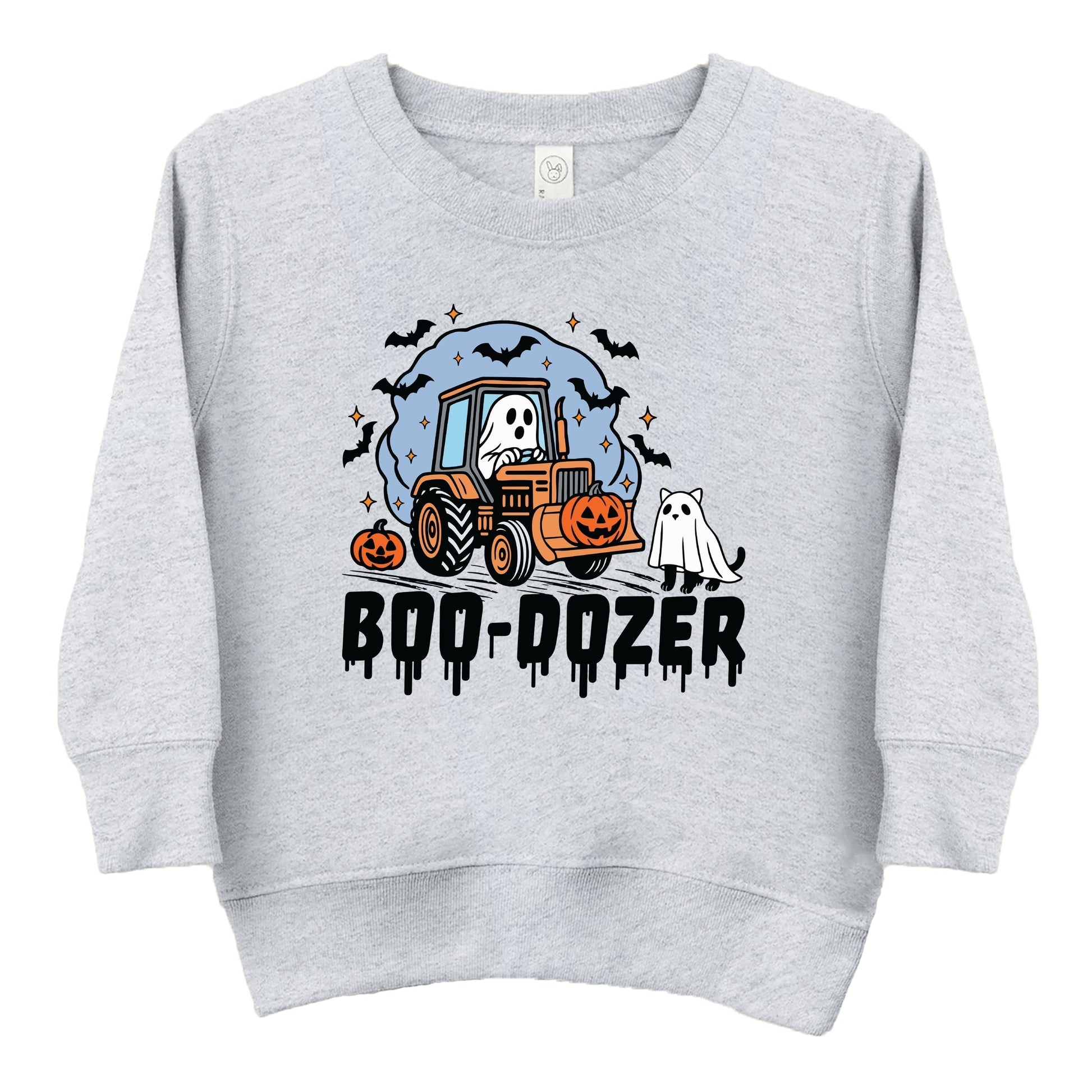 Boo-Dozer Ghost - Toddler Graphic Sweatshirt and Youth Graphic Sweatshirt