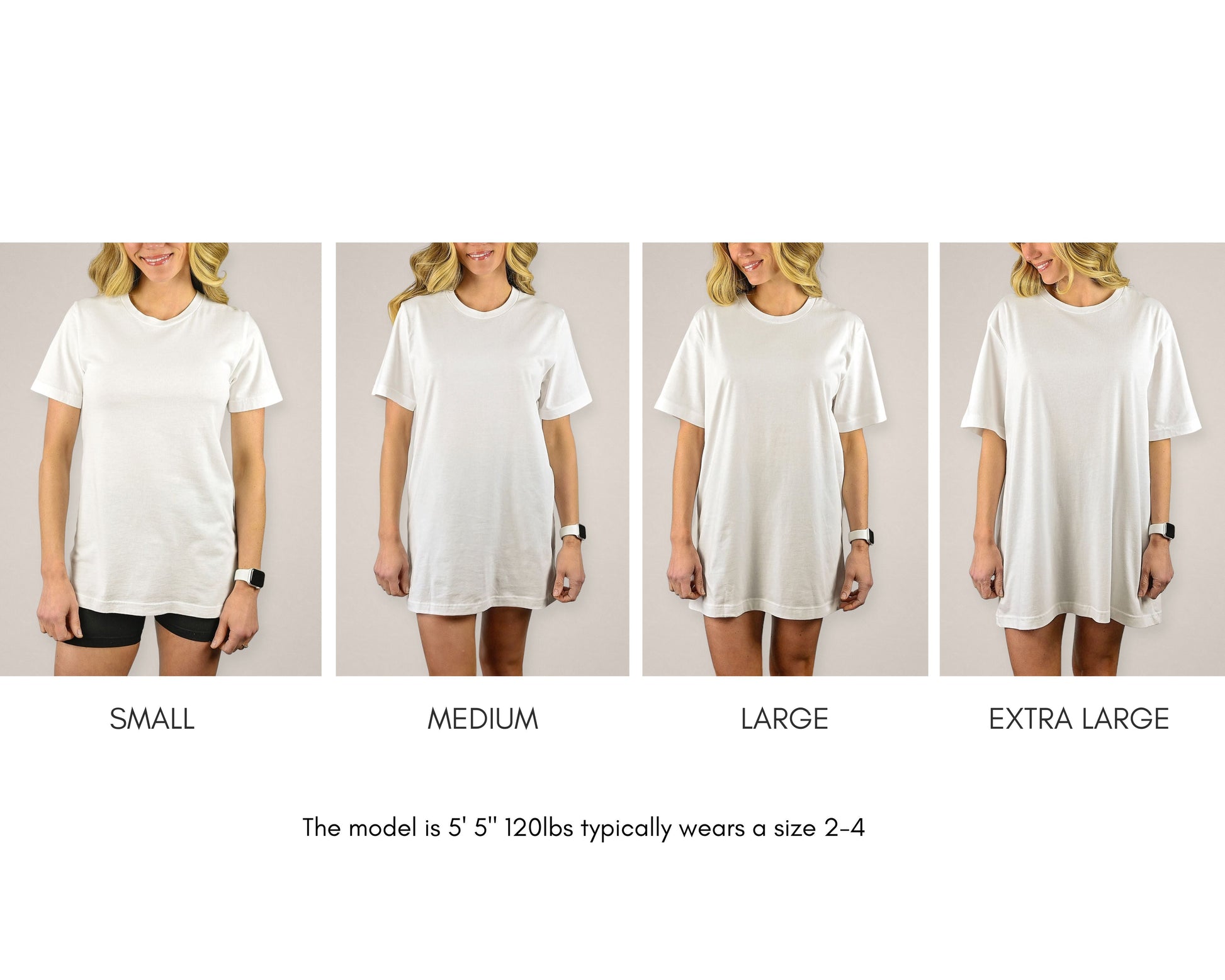 Womens Short Sleeve Graphic T-Shirt - size guide