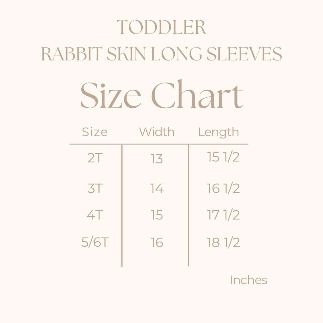 Toddler Long Sleeve Graphic Tee - size guide