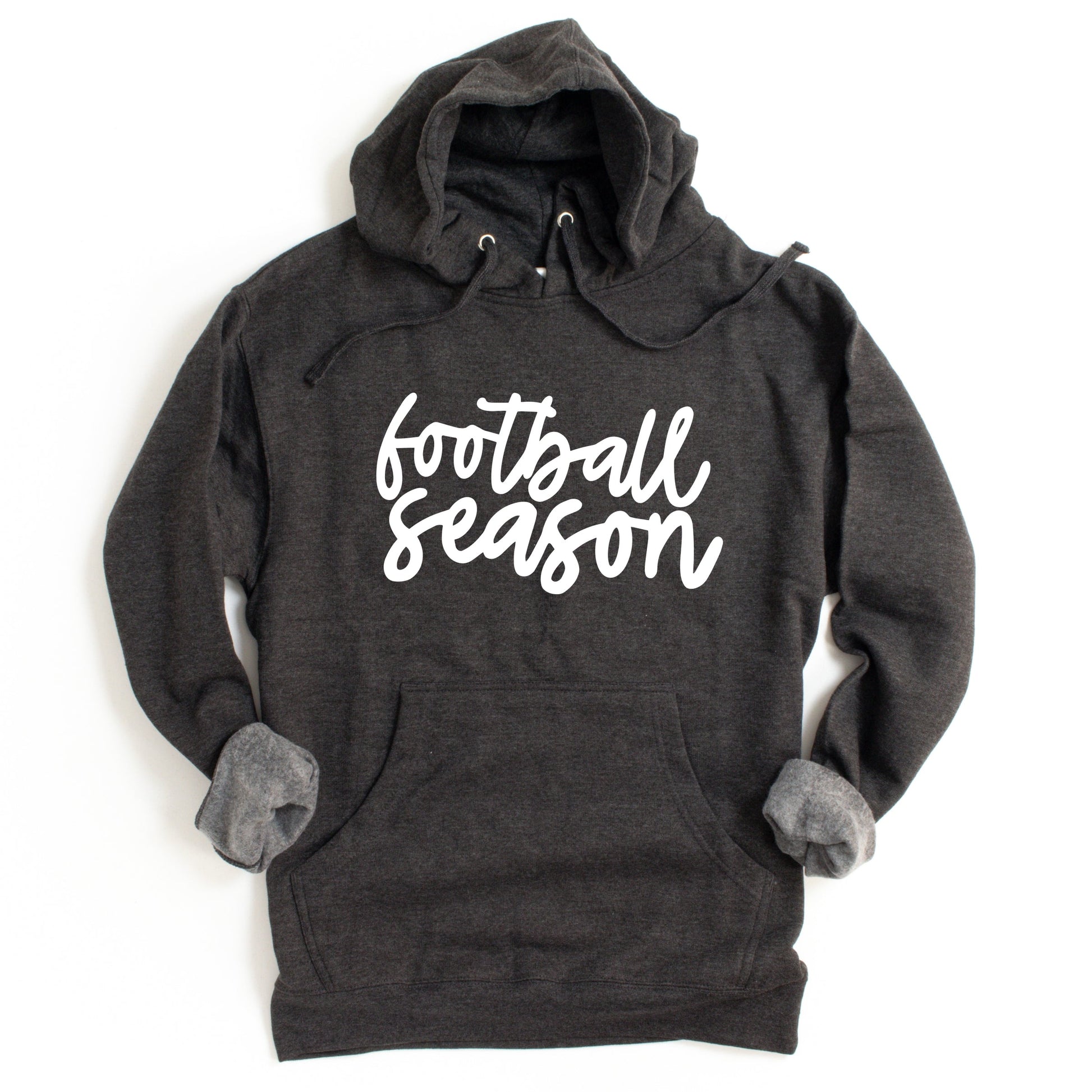 Football Season Cursive - Womens Hoodie