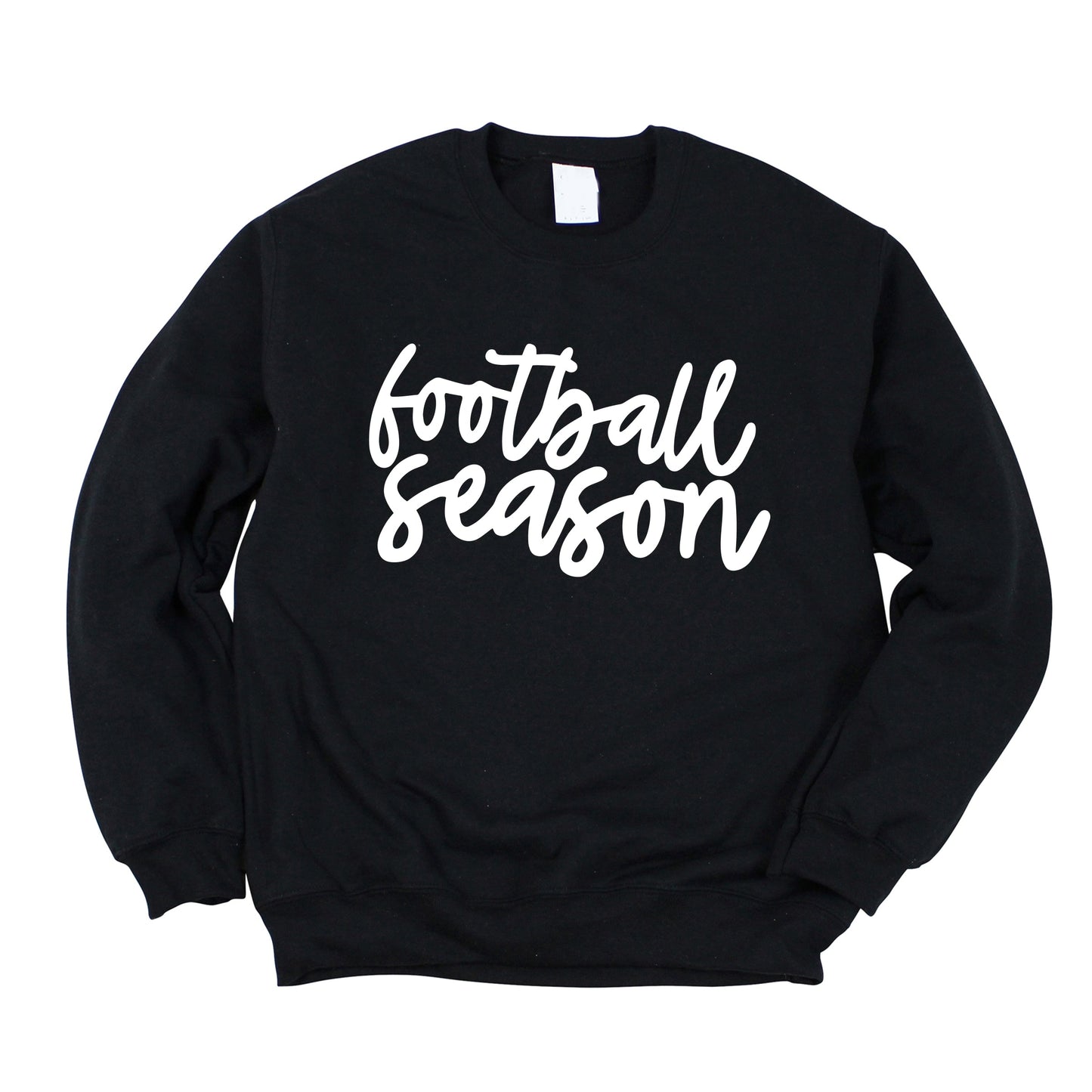 Football Season Cursive -  Womens Sweatshirt