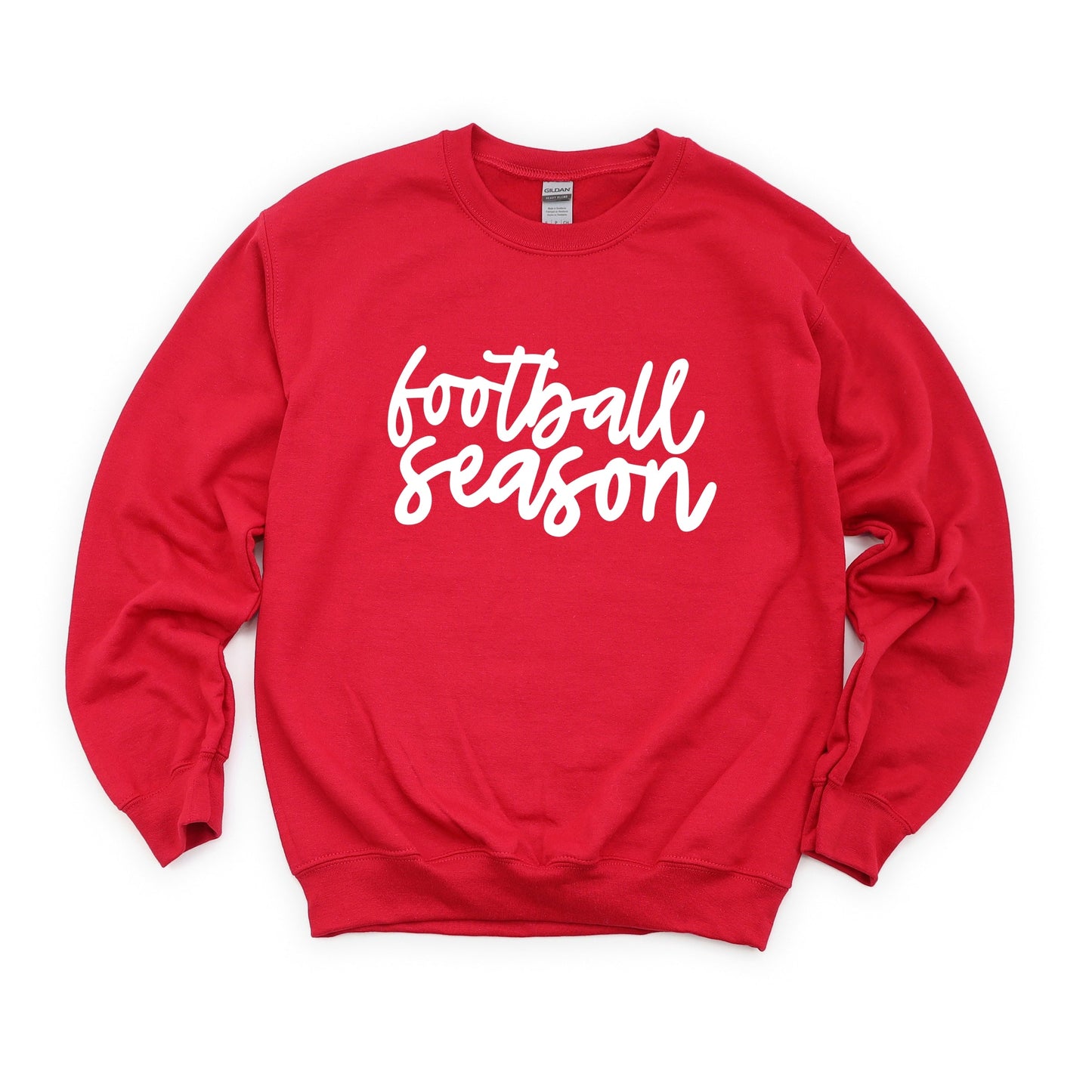 Football Season Cursive -  Womens Sweatshirt