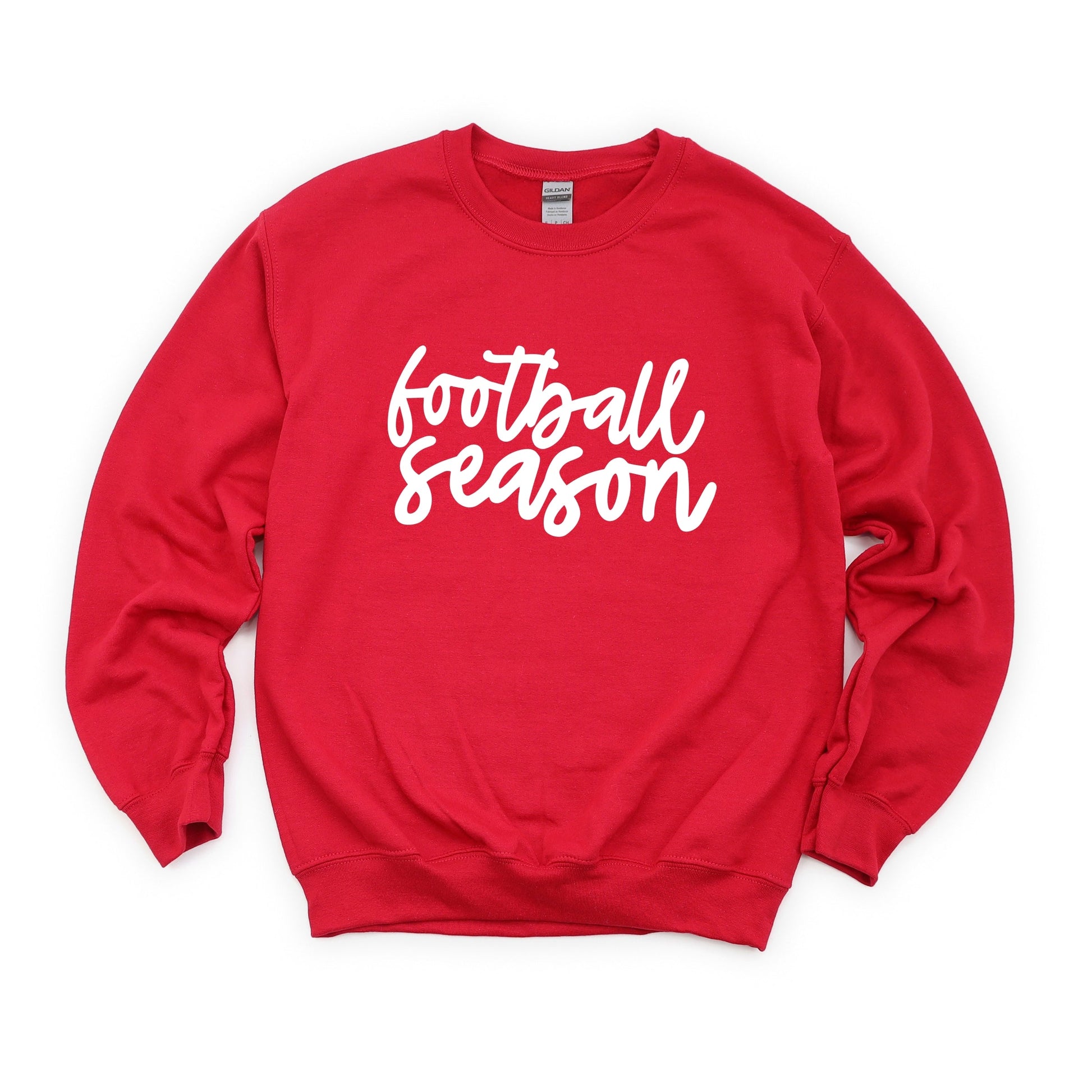 Football Season Cursive -  Womens Sweatshirt