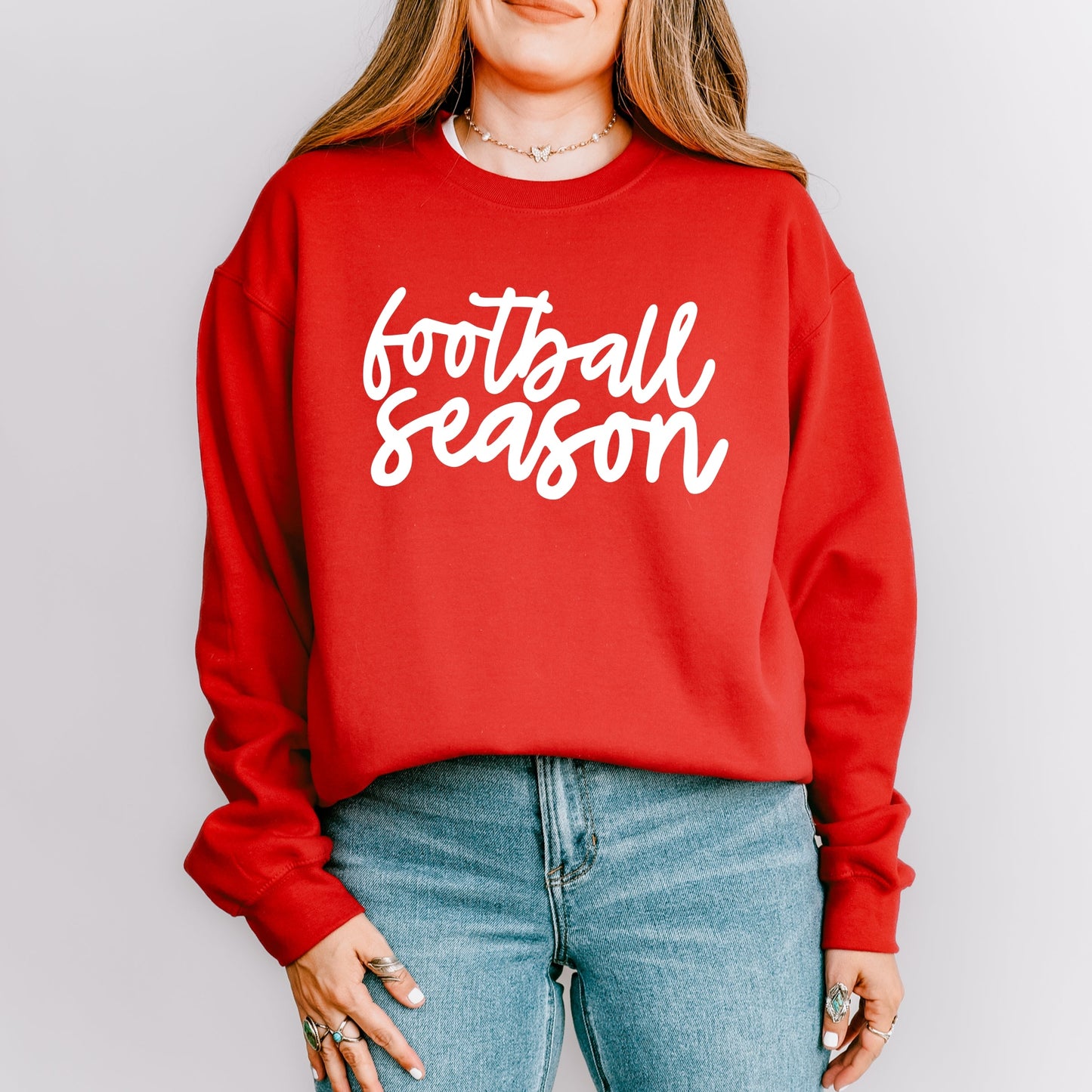 Football Season Cursive - Women's Sweatshirt